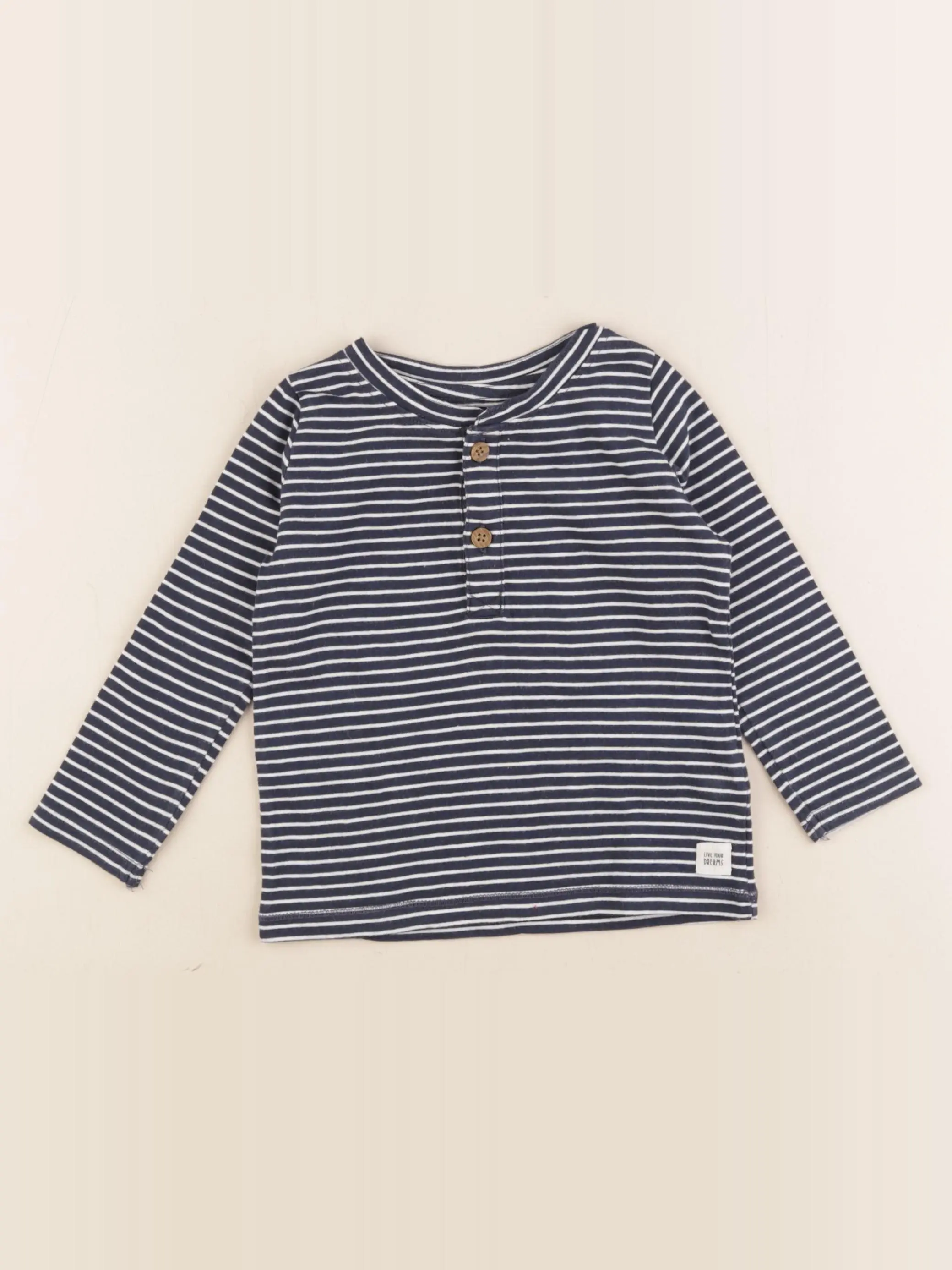 Tee-shirt bleu, blanc