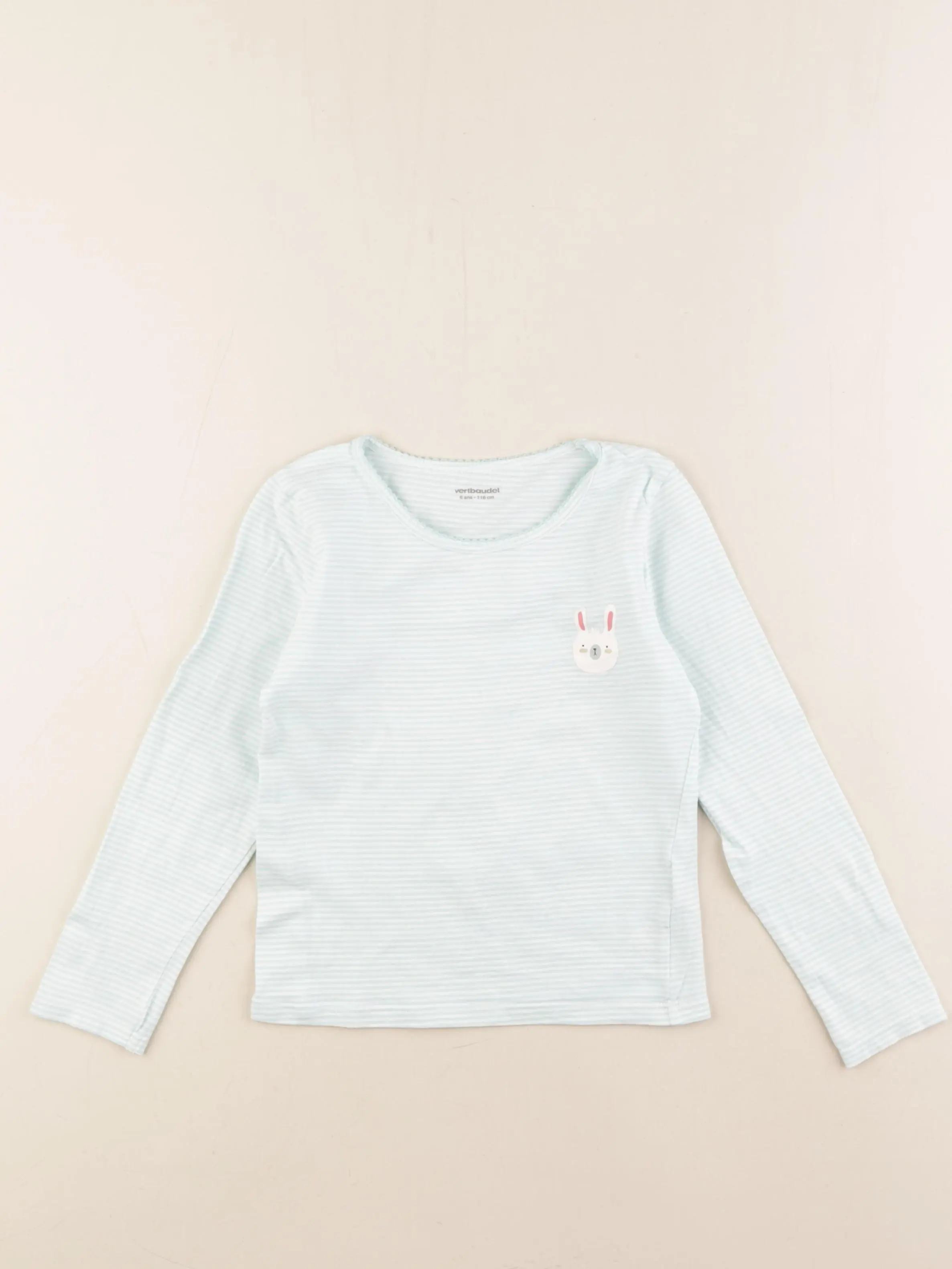 Maillot de corps blanc, bleu