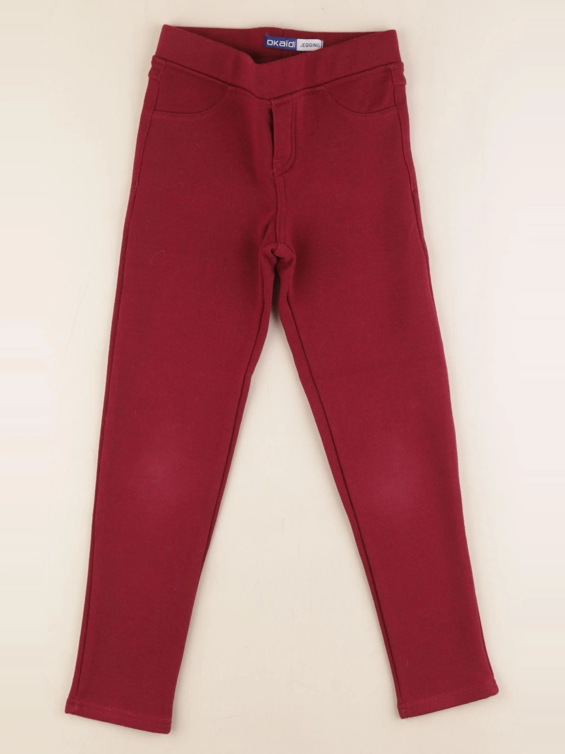 Jegging doublé rouge