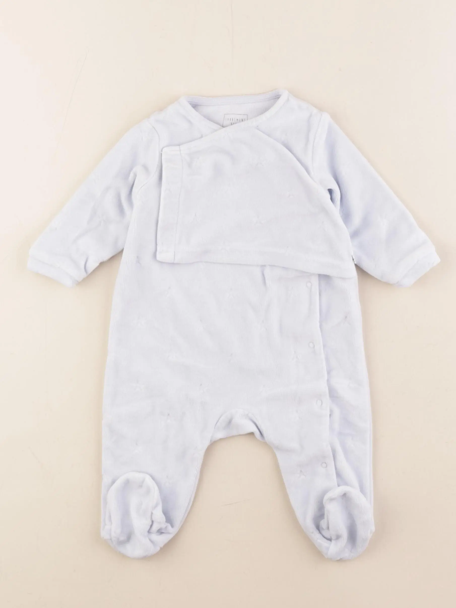 Pyjama velours bleu