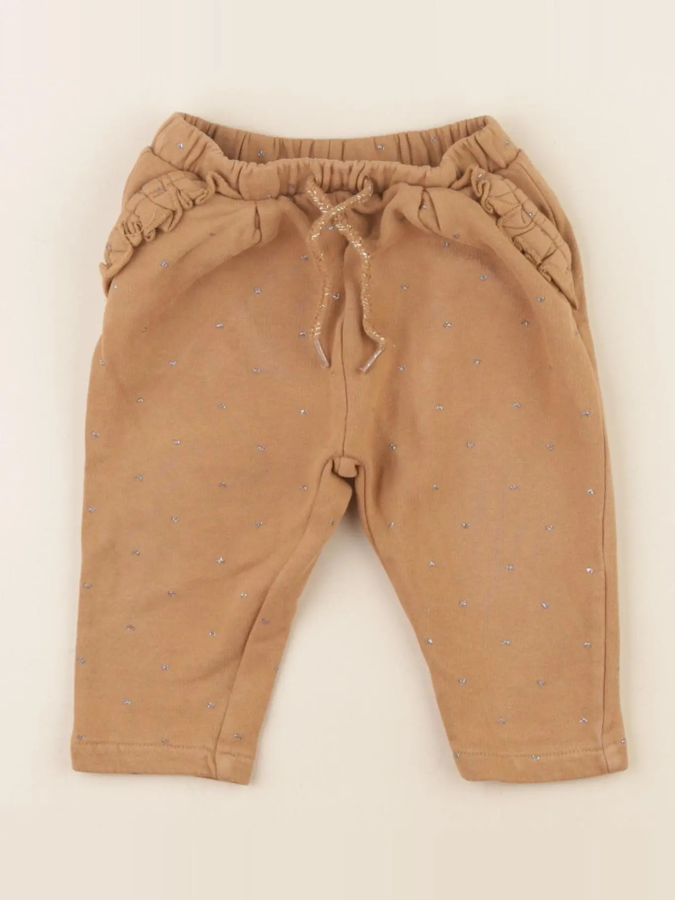 Jogging marron, argent