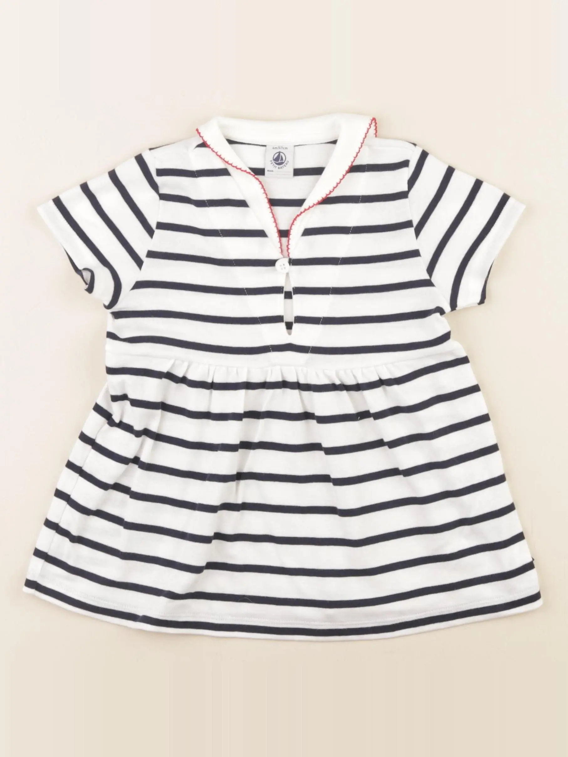 Robe bleu, blanc