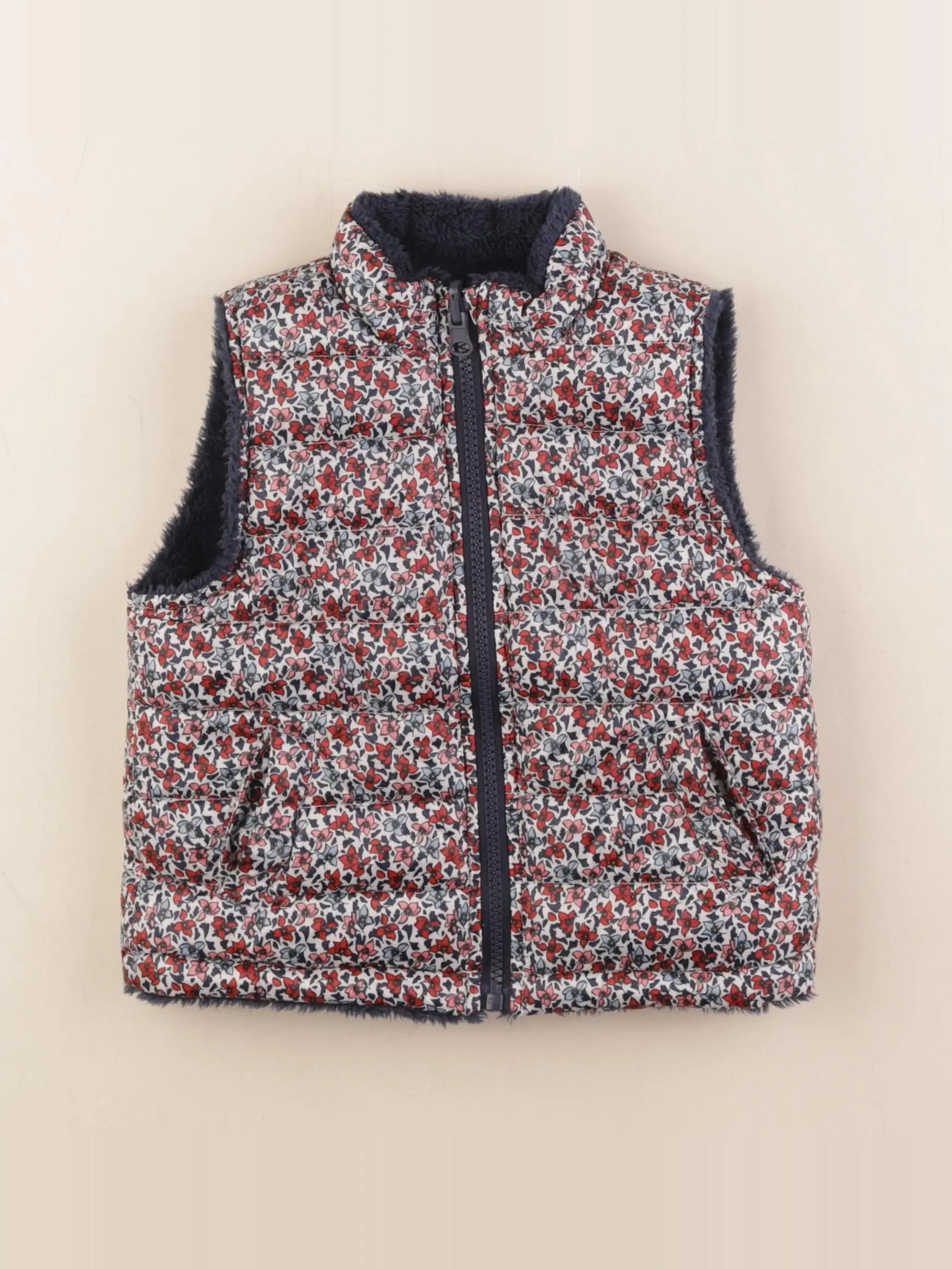 Doudoune multicolore