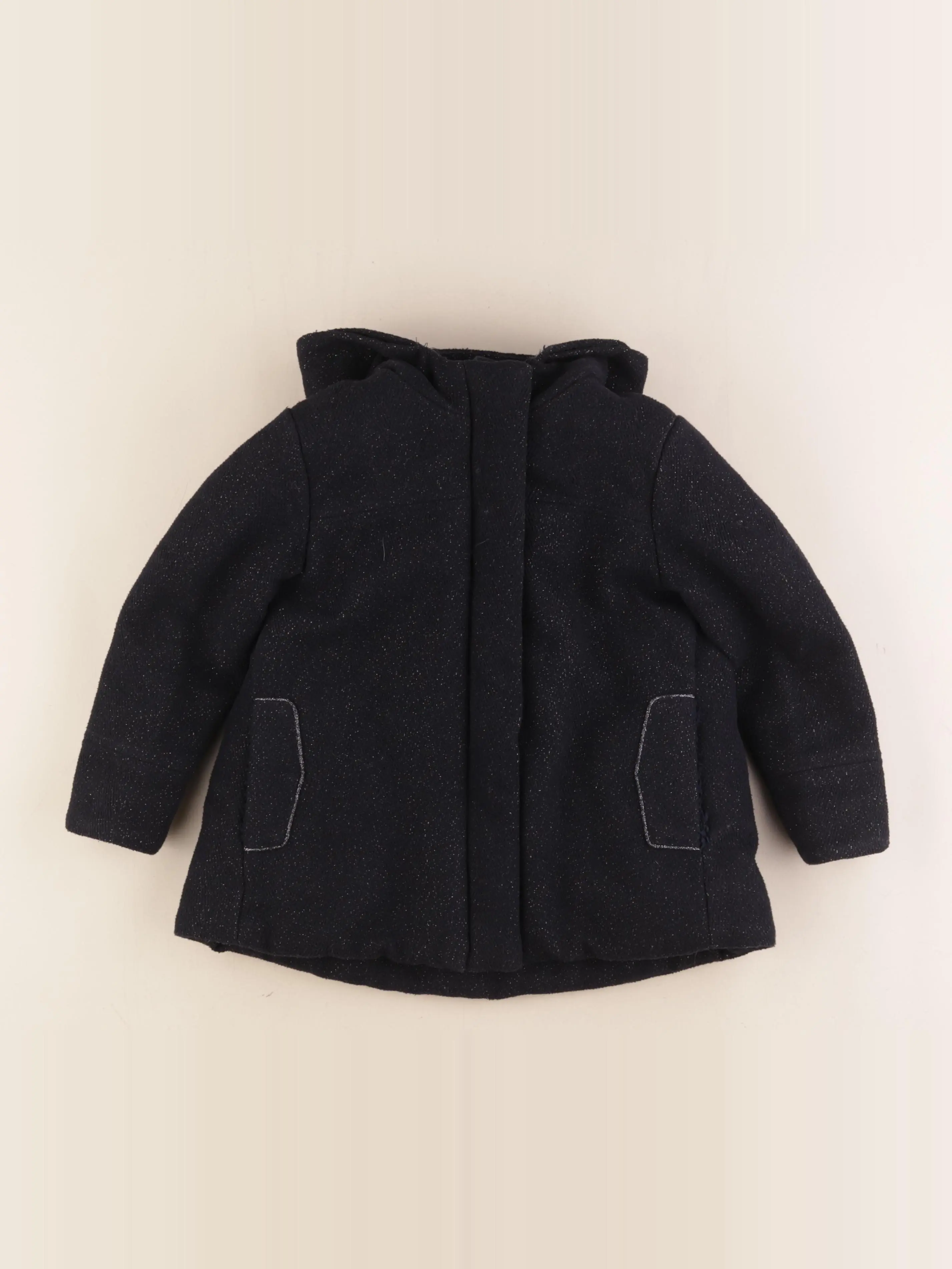 Manteau bleu, or
