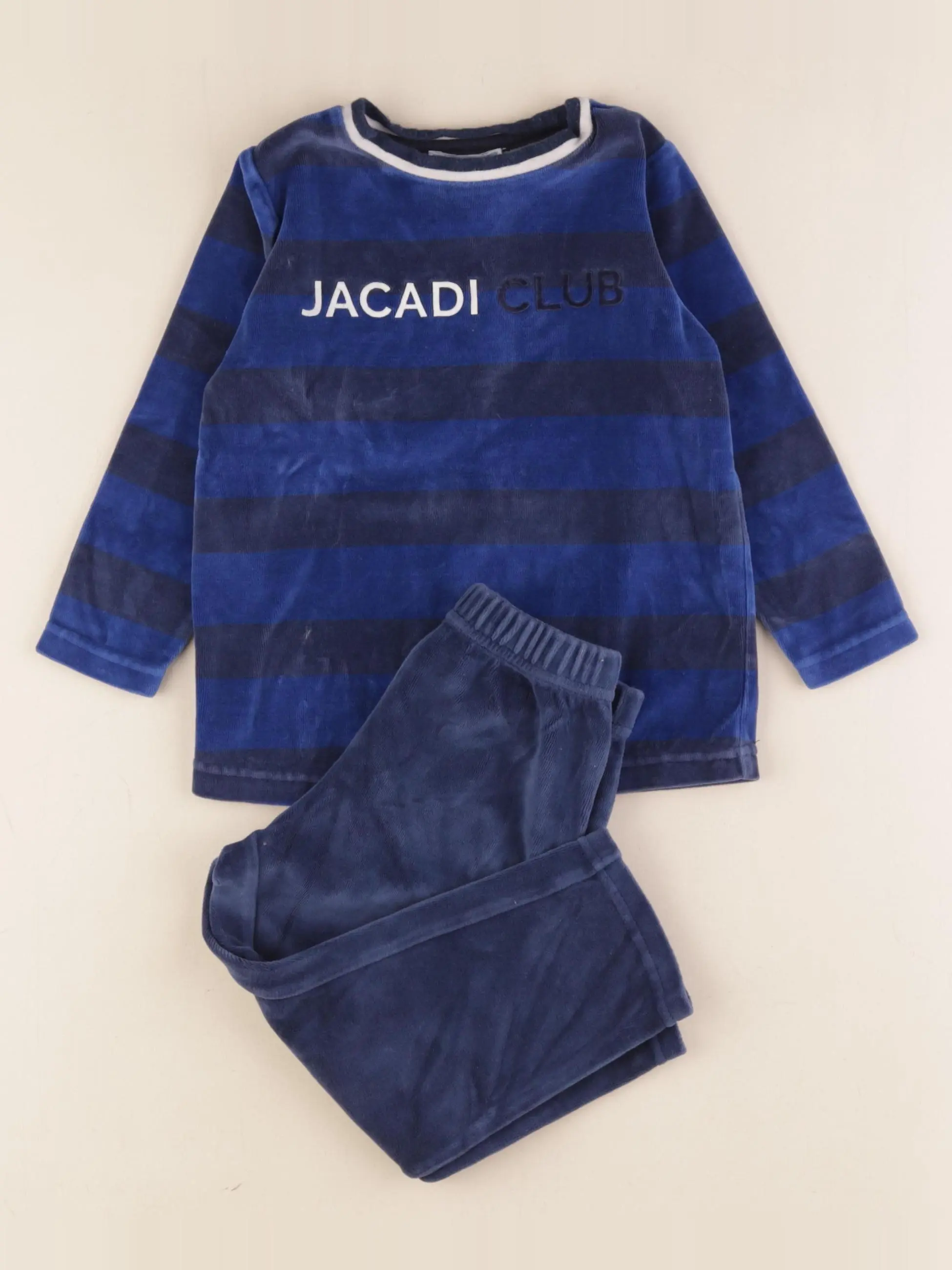 Pyjama velours bleu