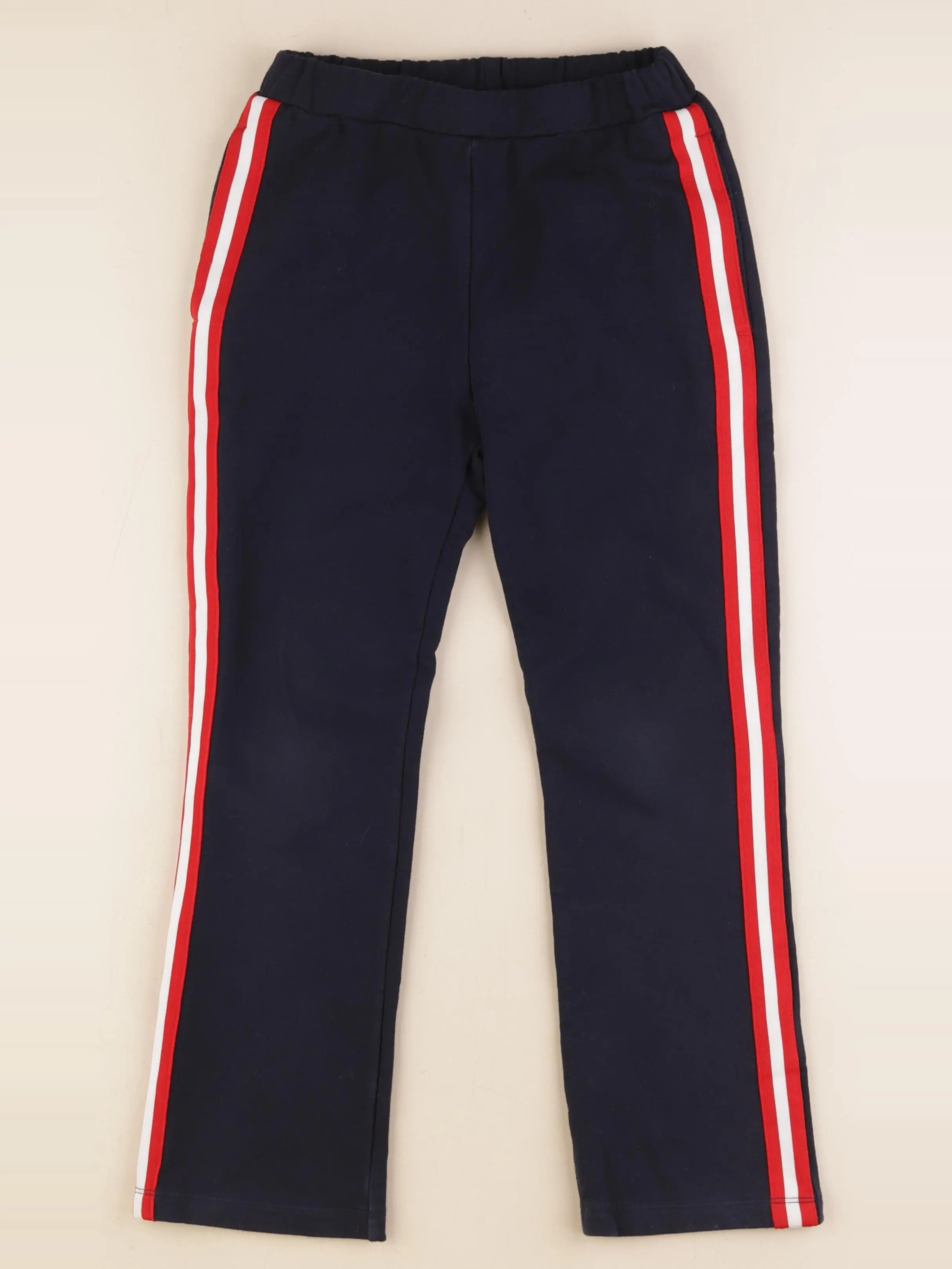 Jogging doublé bleu, rouge