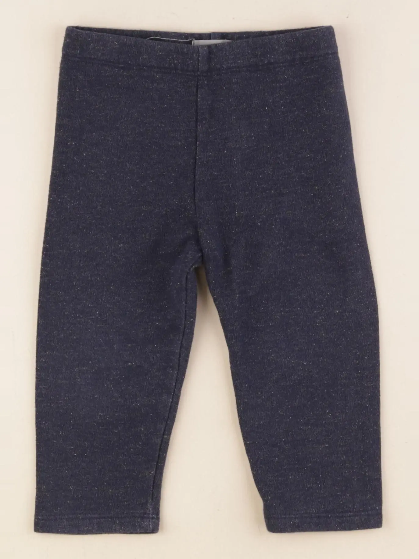 Legging doublé bleu, or