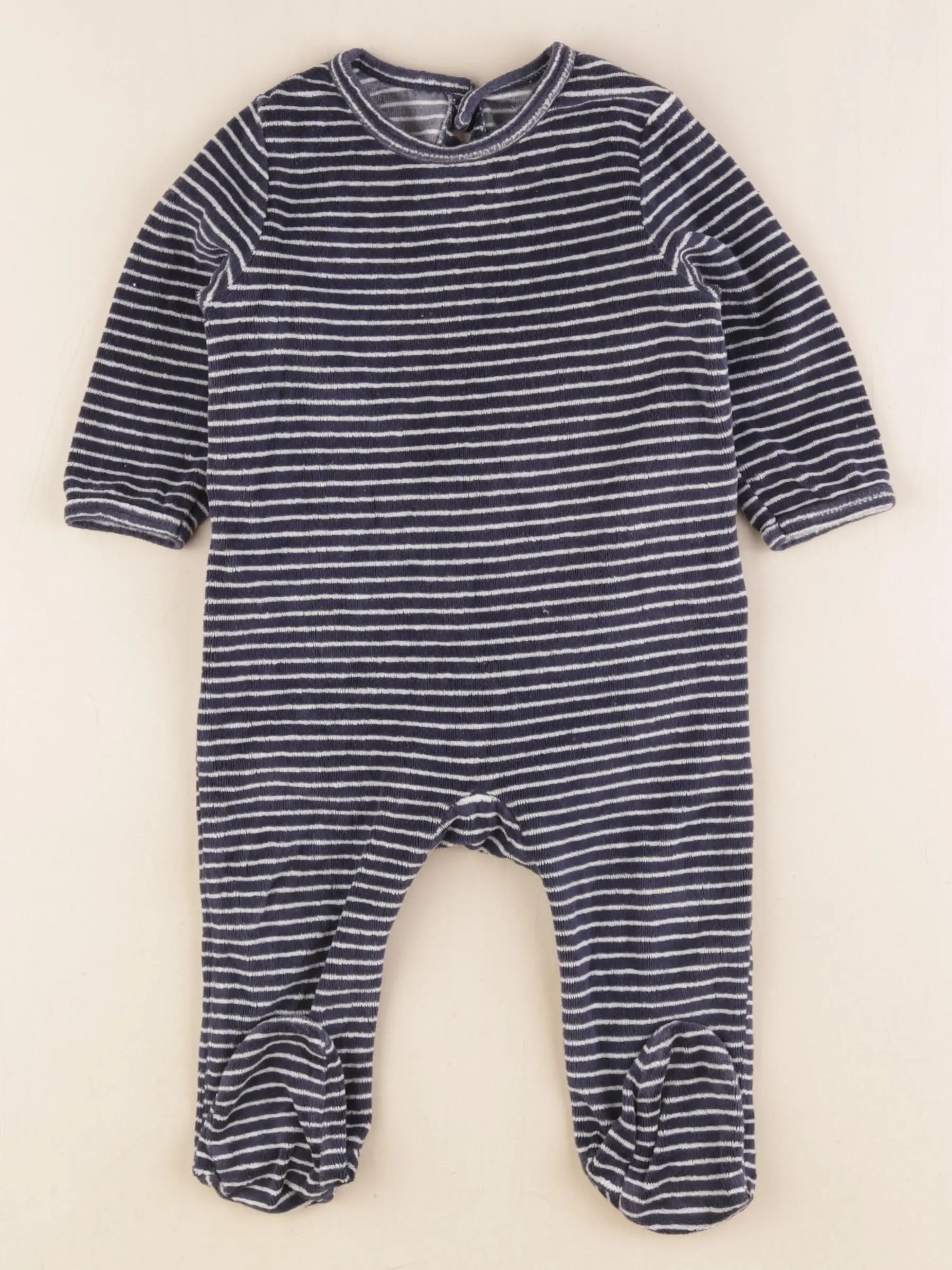 Pyjama velours bleu