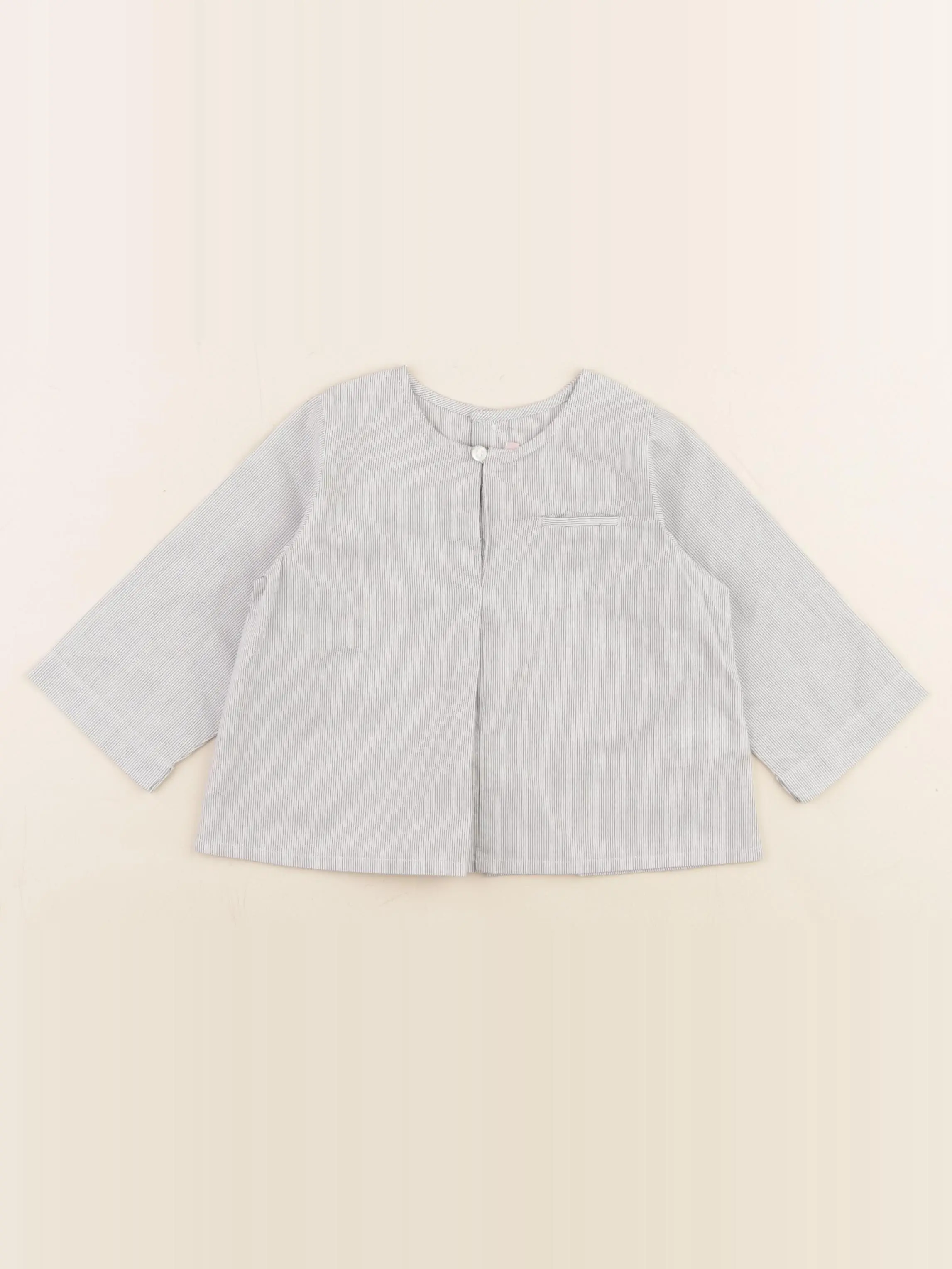 Chemise bleu, blanc