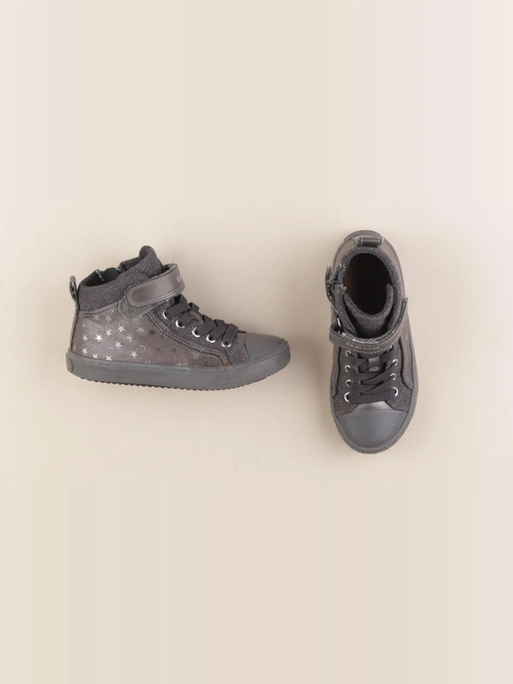 Boots gris, argent