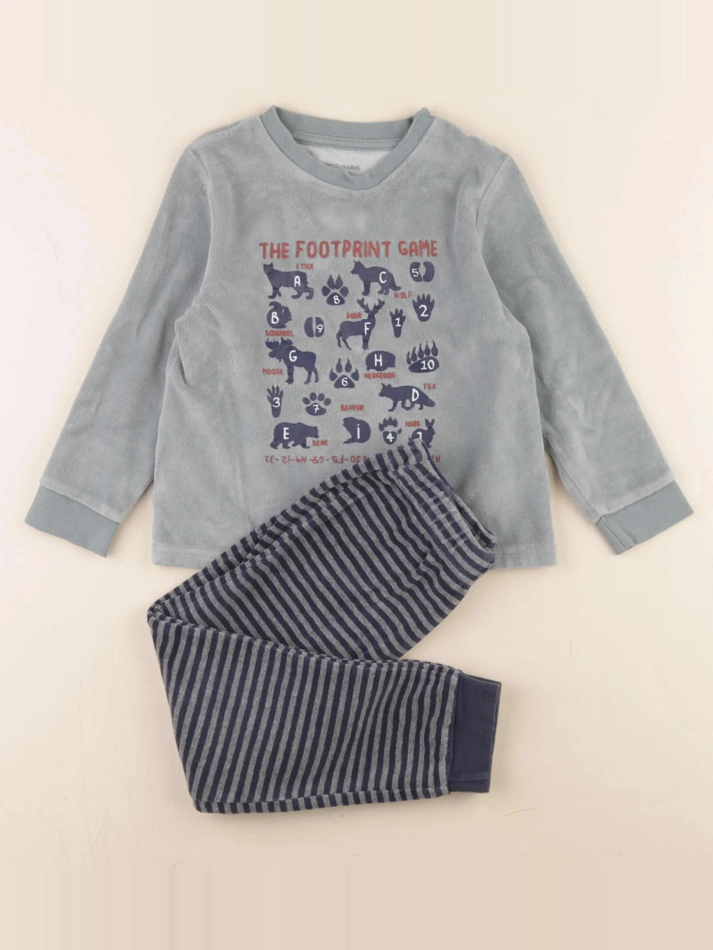 Pyjama velours bleu