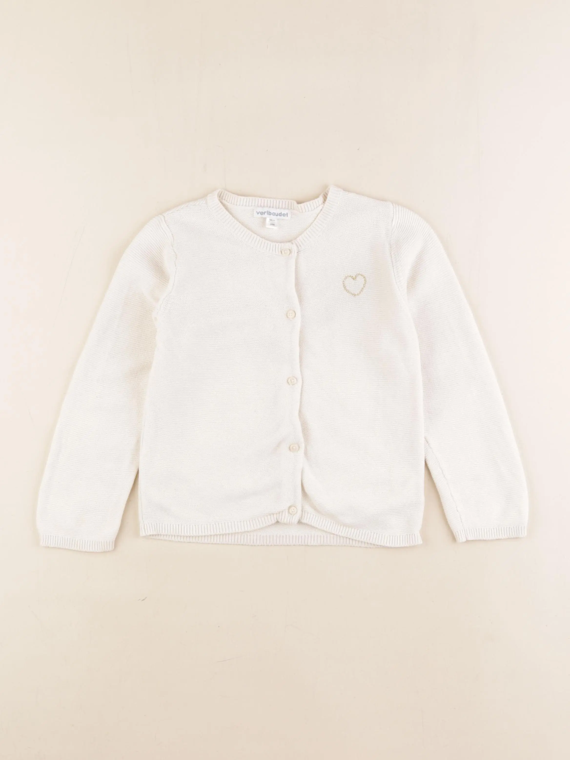 Gilet beige, or