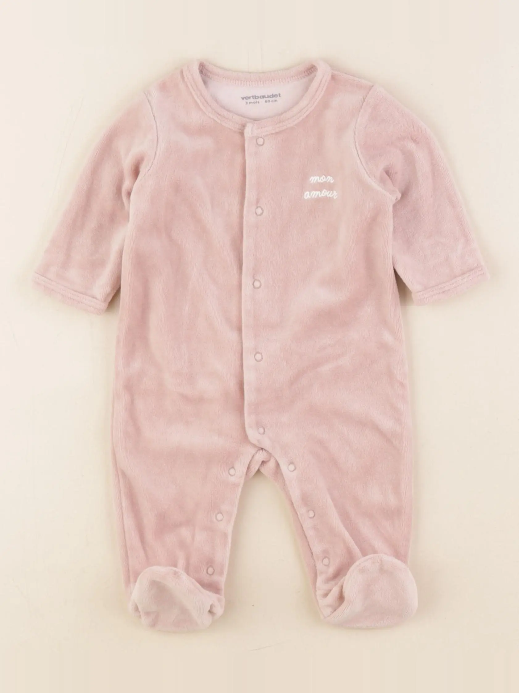 Pyjama velours rose
