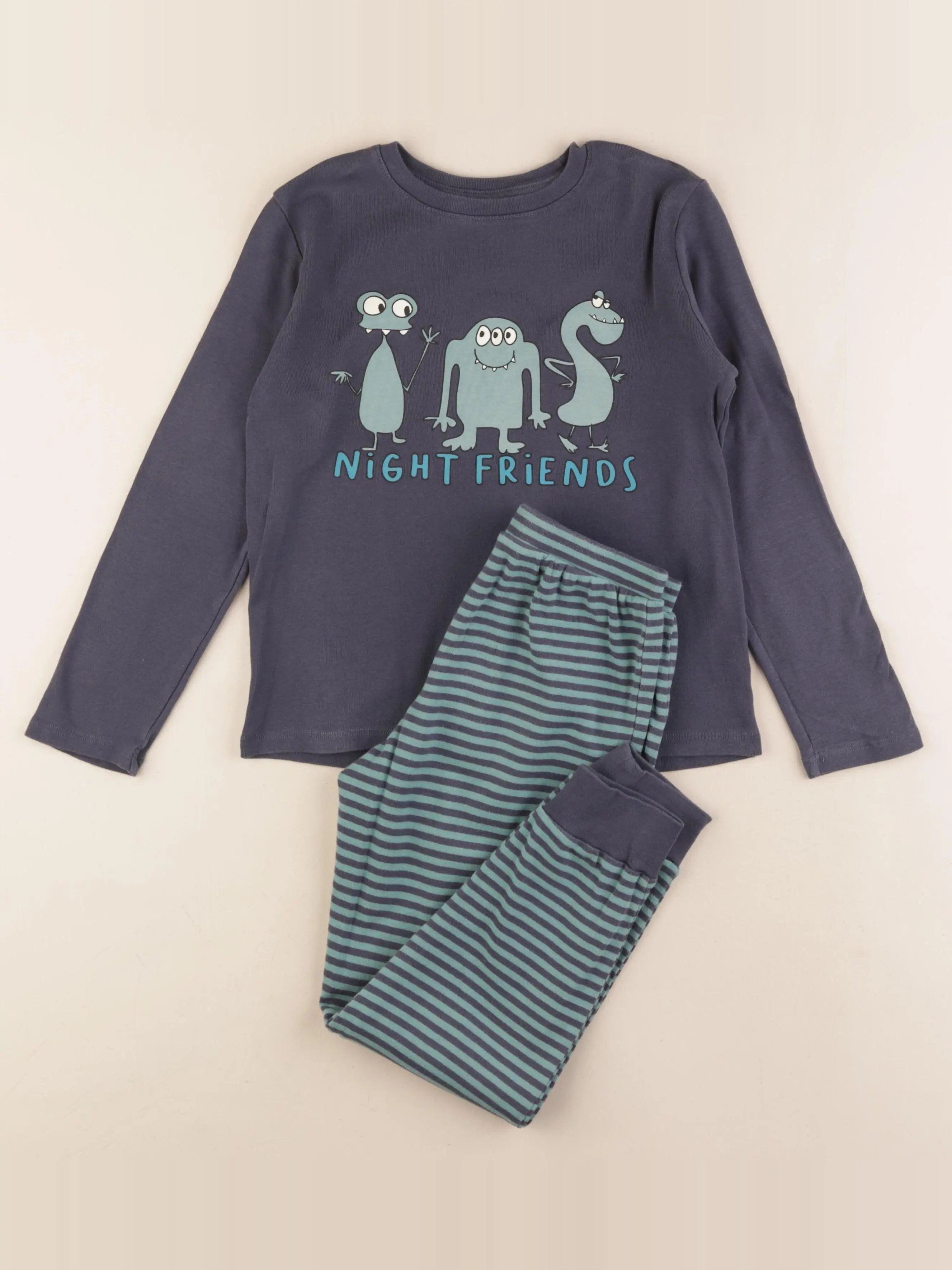 Pyjama coton bleu