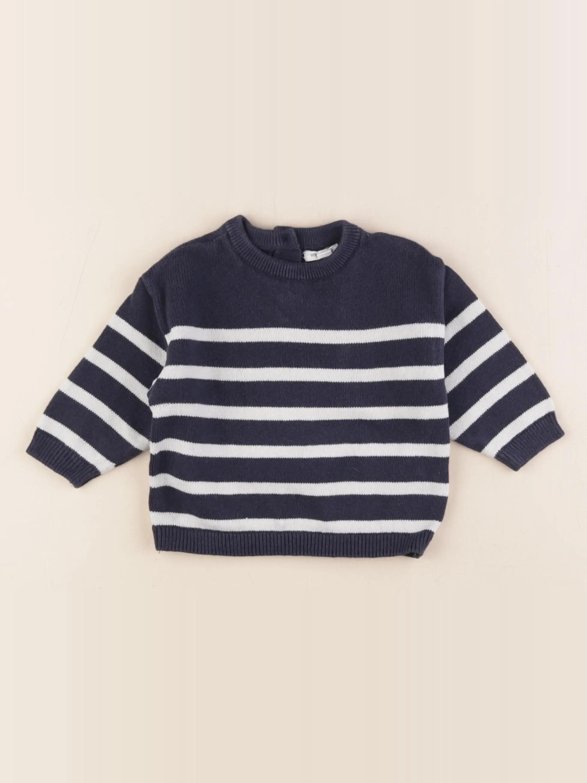 Pull bleu, blanc
