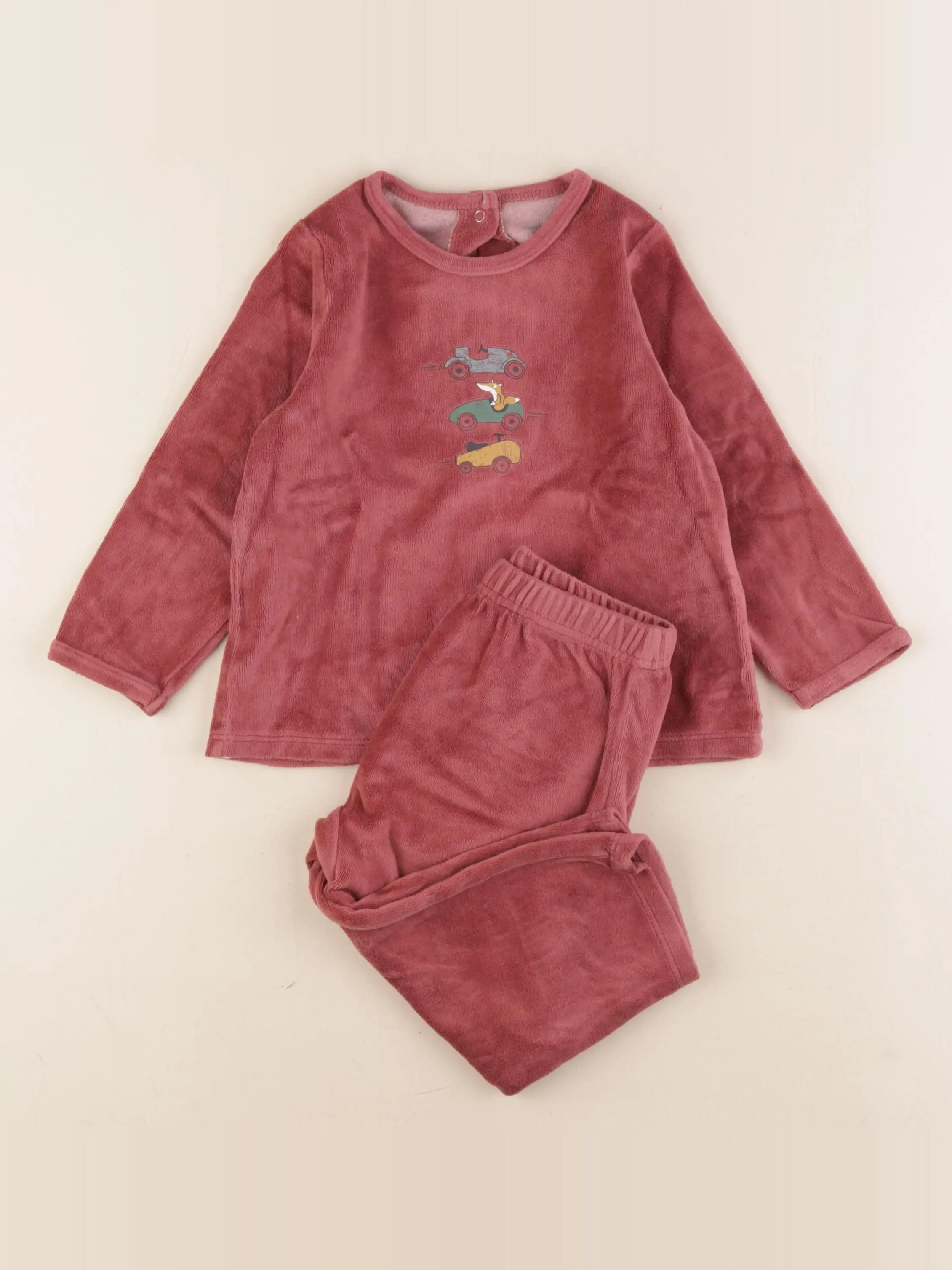 Pyjama velours rouge