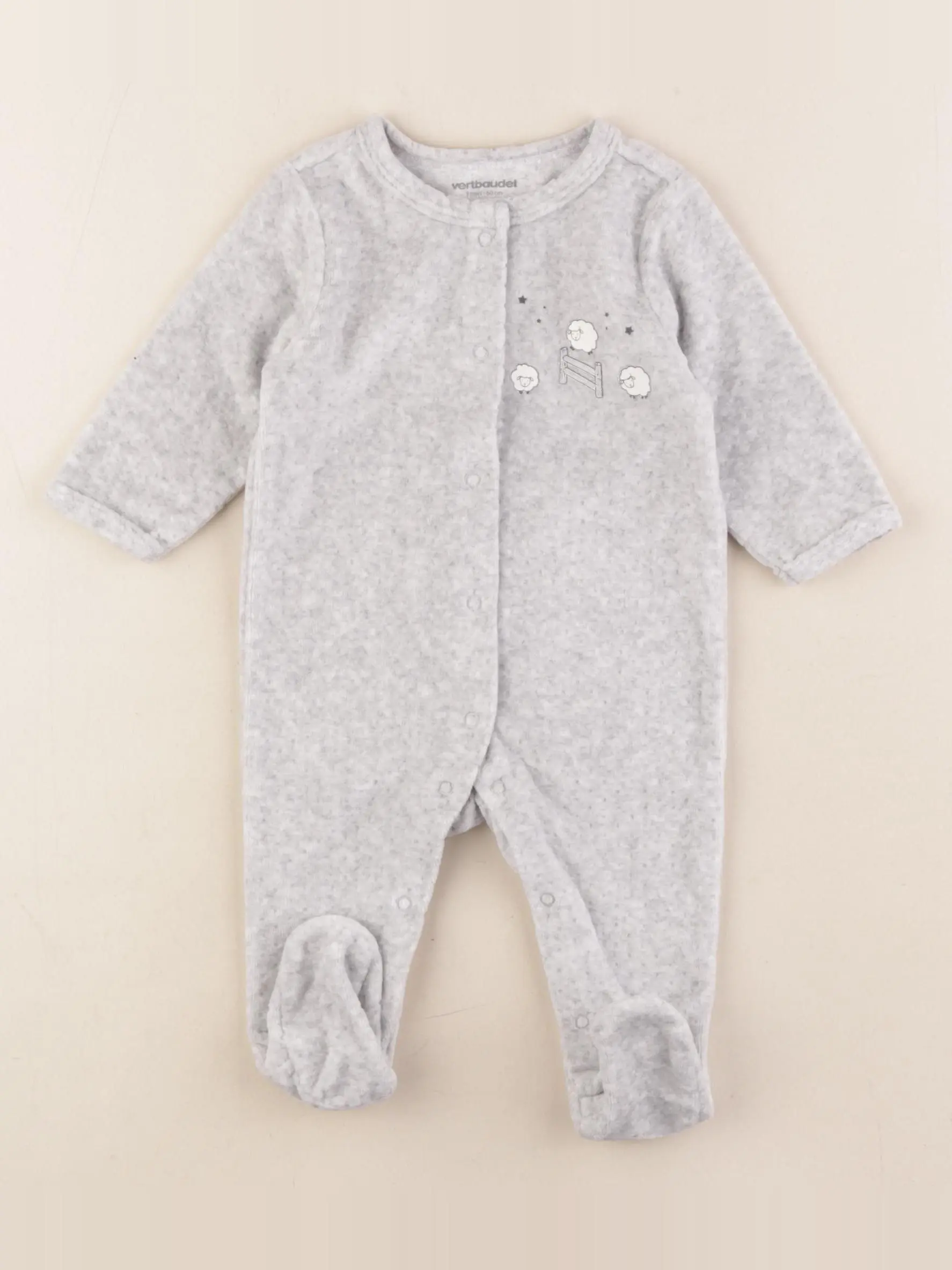 Pyjama velours gris