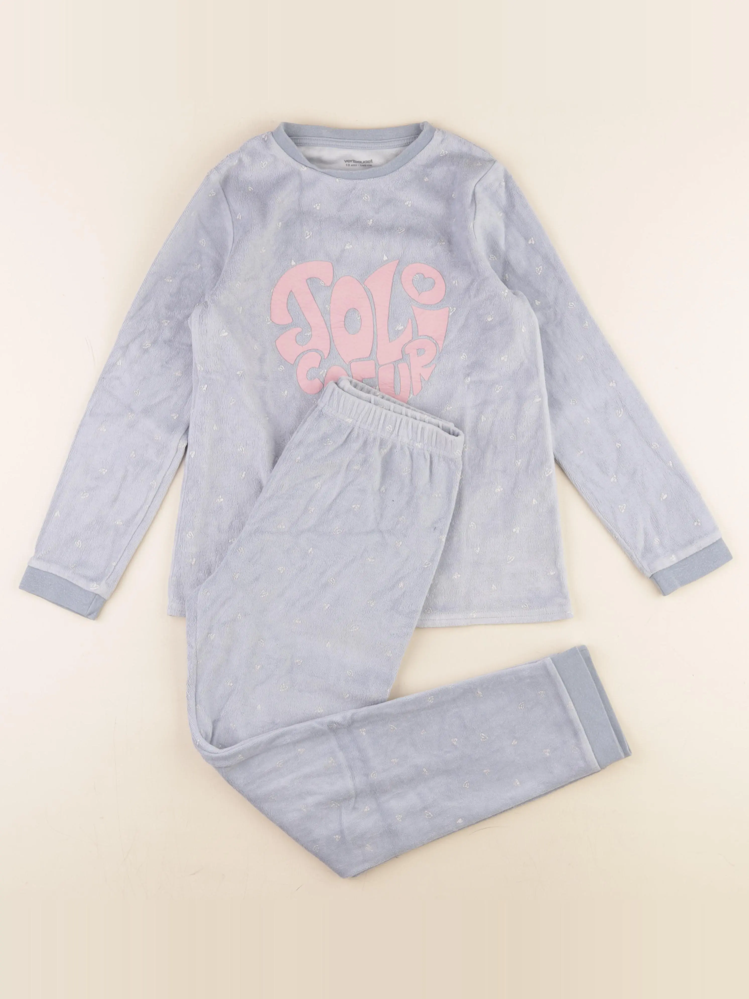Pyjama velours bleu