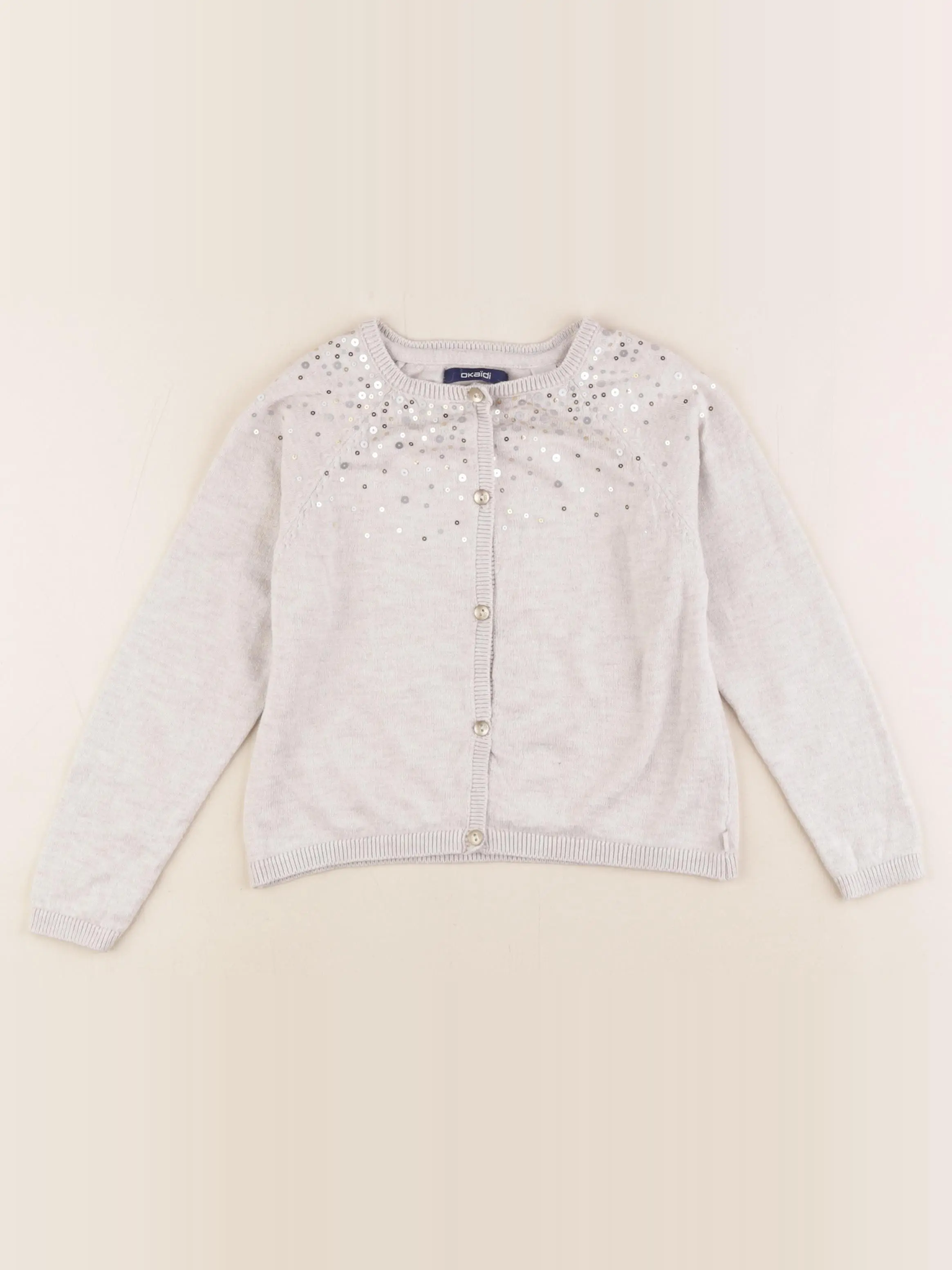 Gilet beige, or