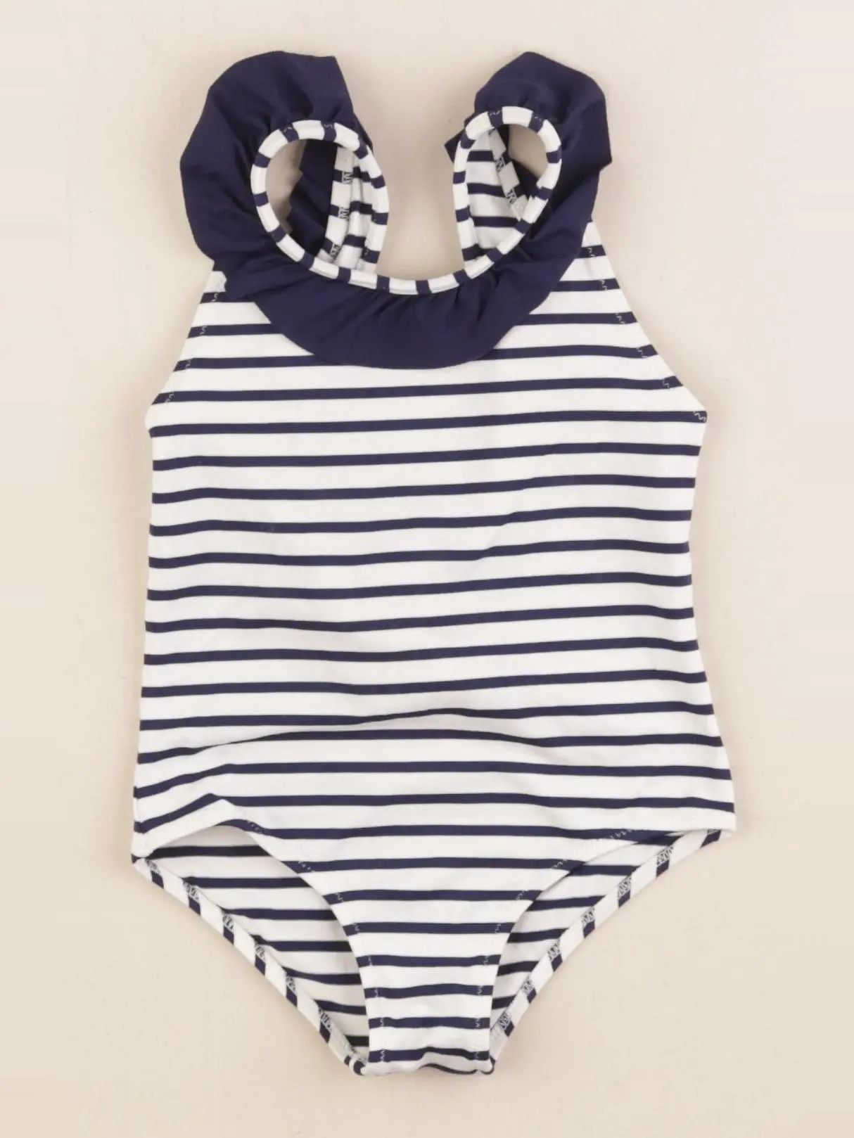 Maillot de bain blanc, bleu