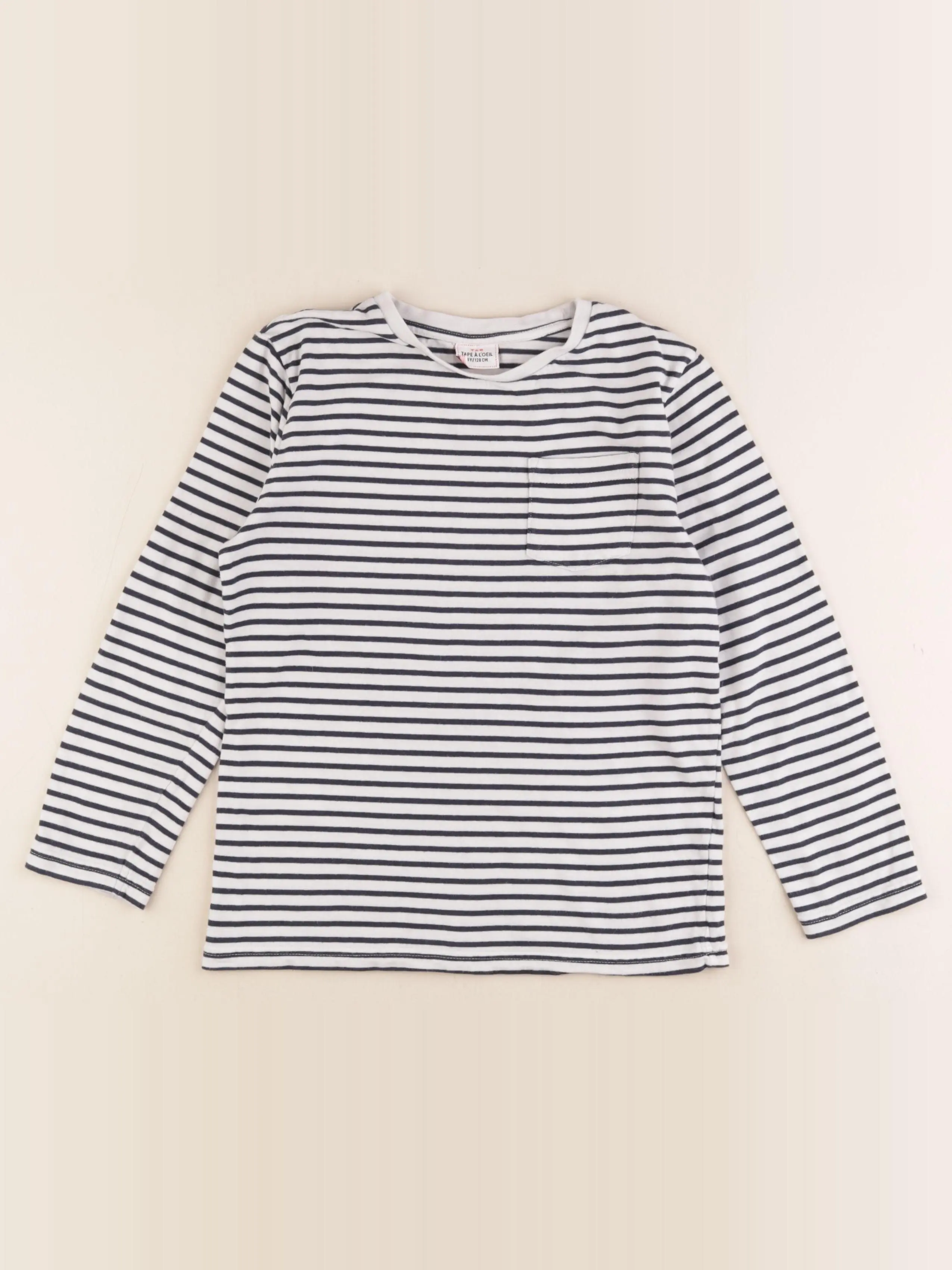 Tee-shirt bleu, blanc