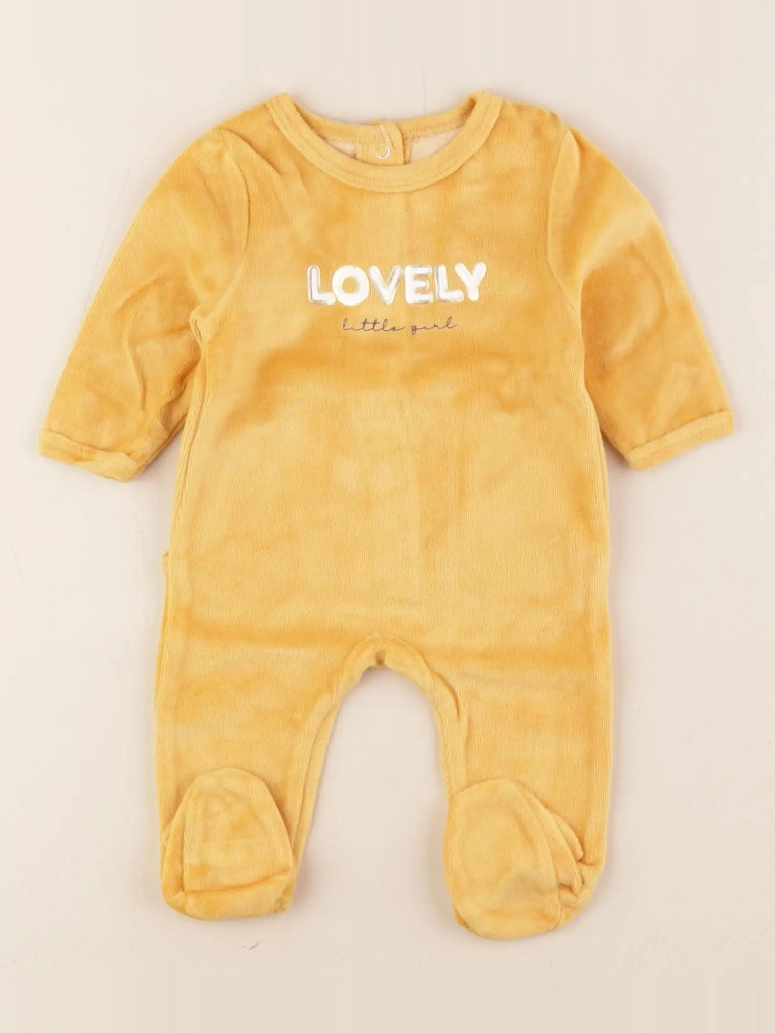 Pyjama velours jaune