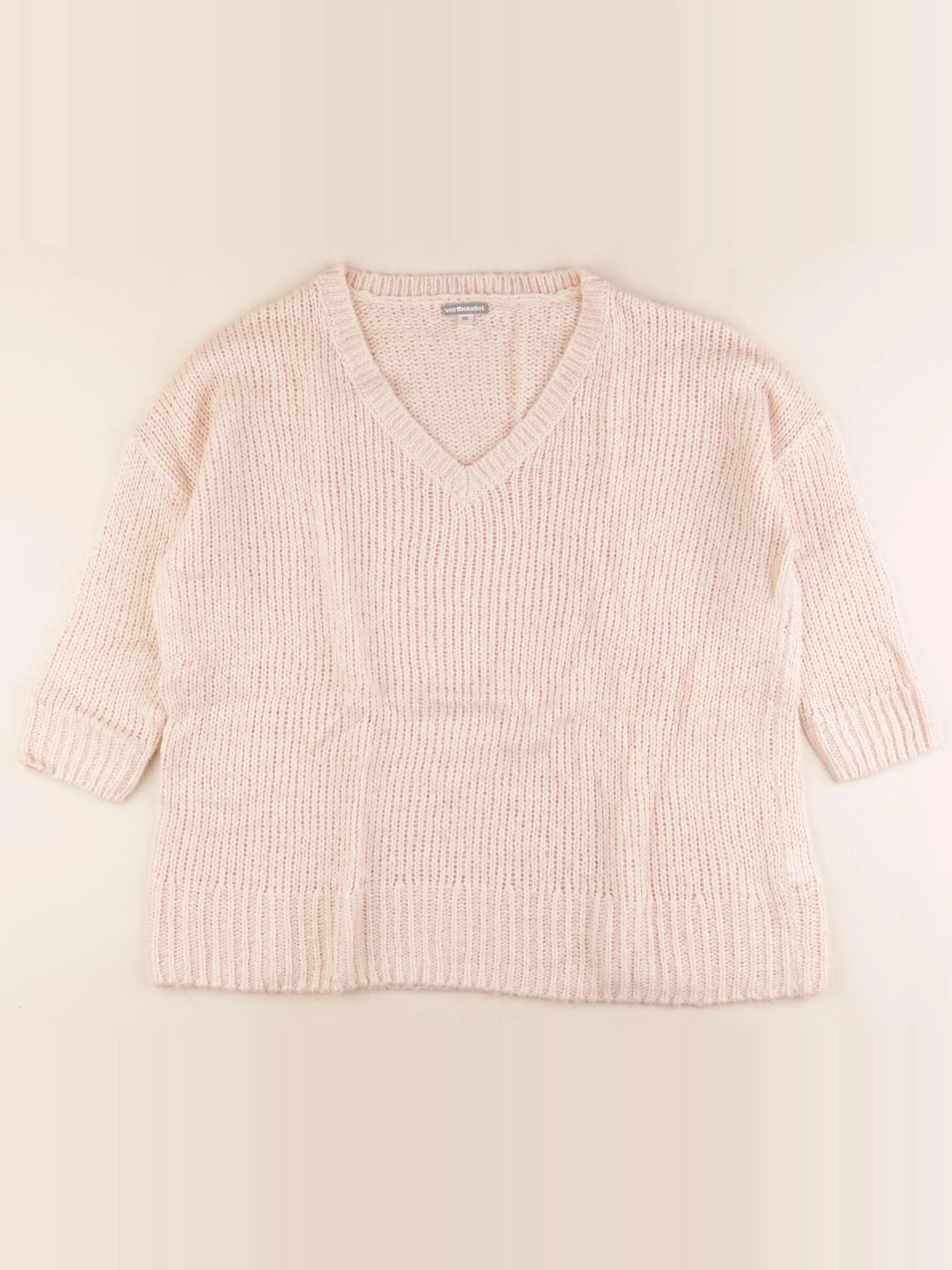 Pull grossesse rose