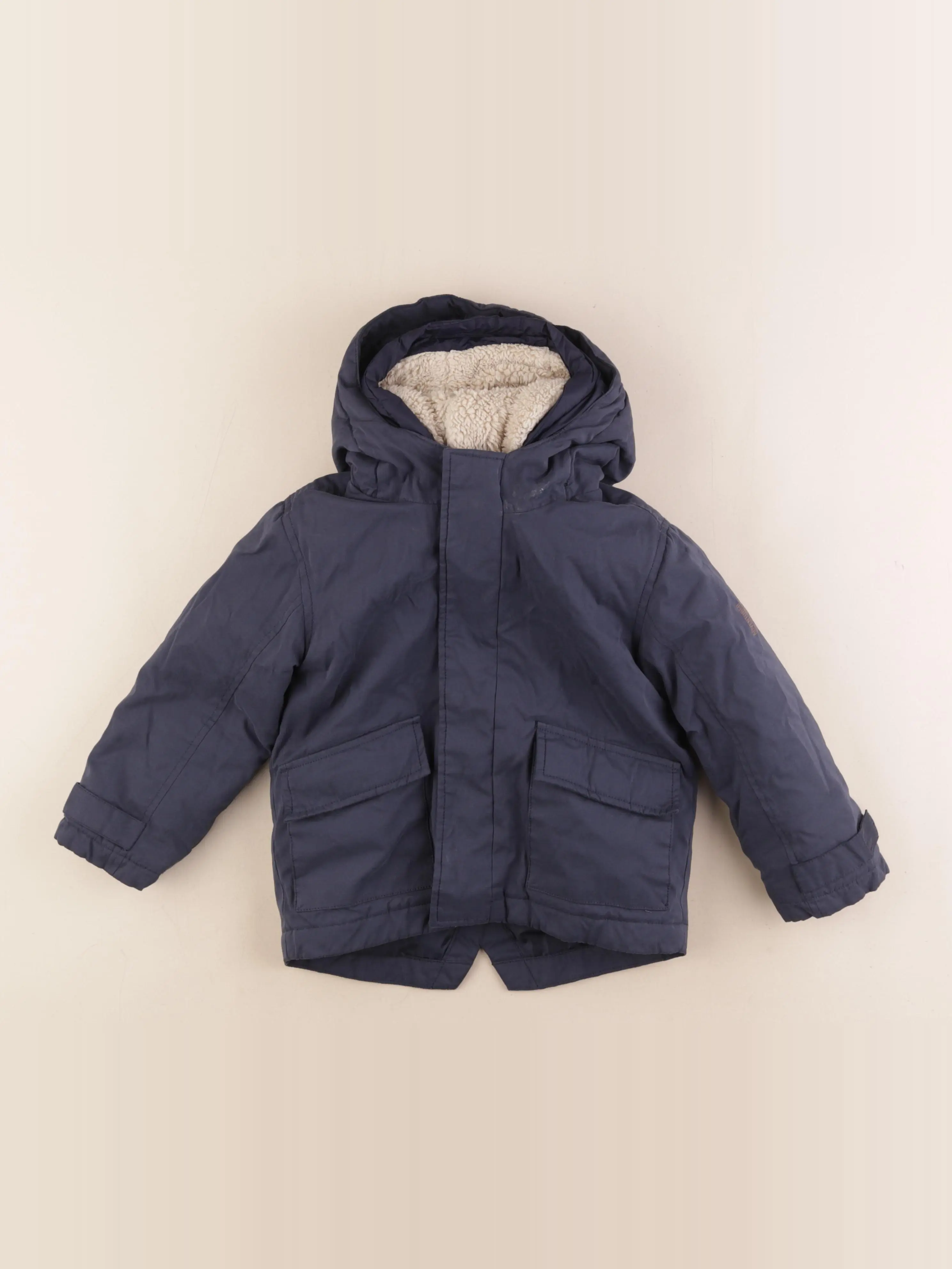 Manteau doublure amovible bleu