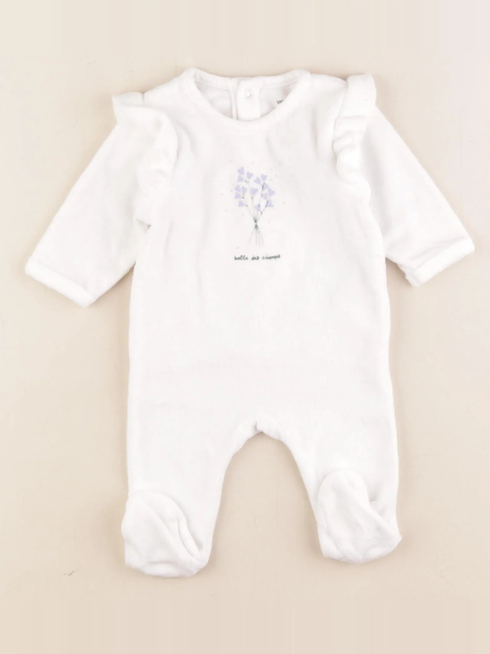 Pyjama velours blanc