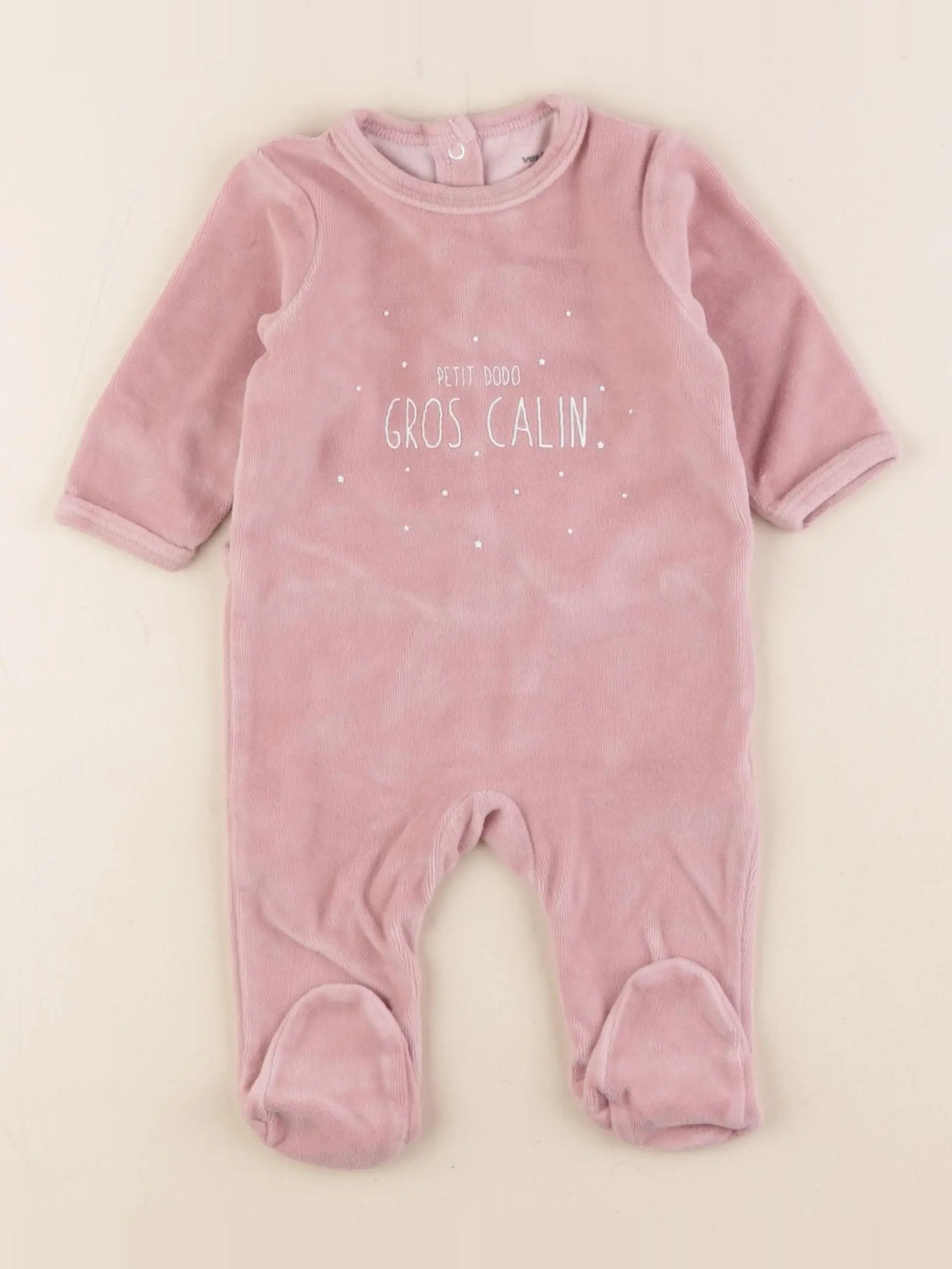 Pyjama velours rose