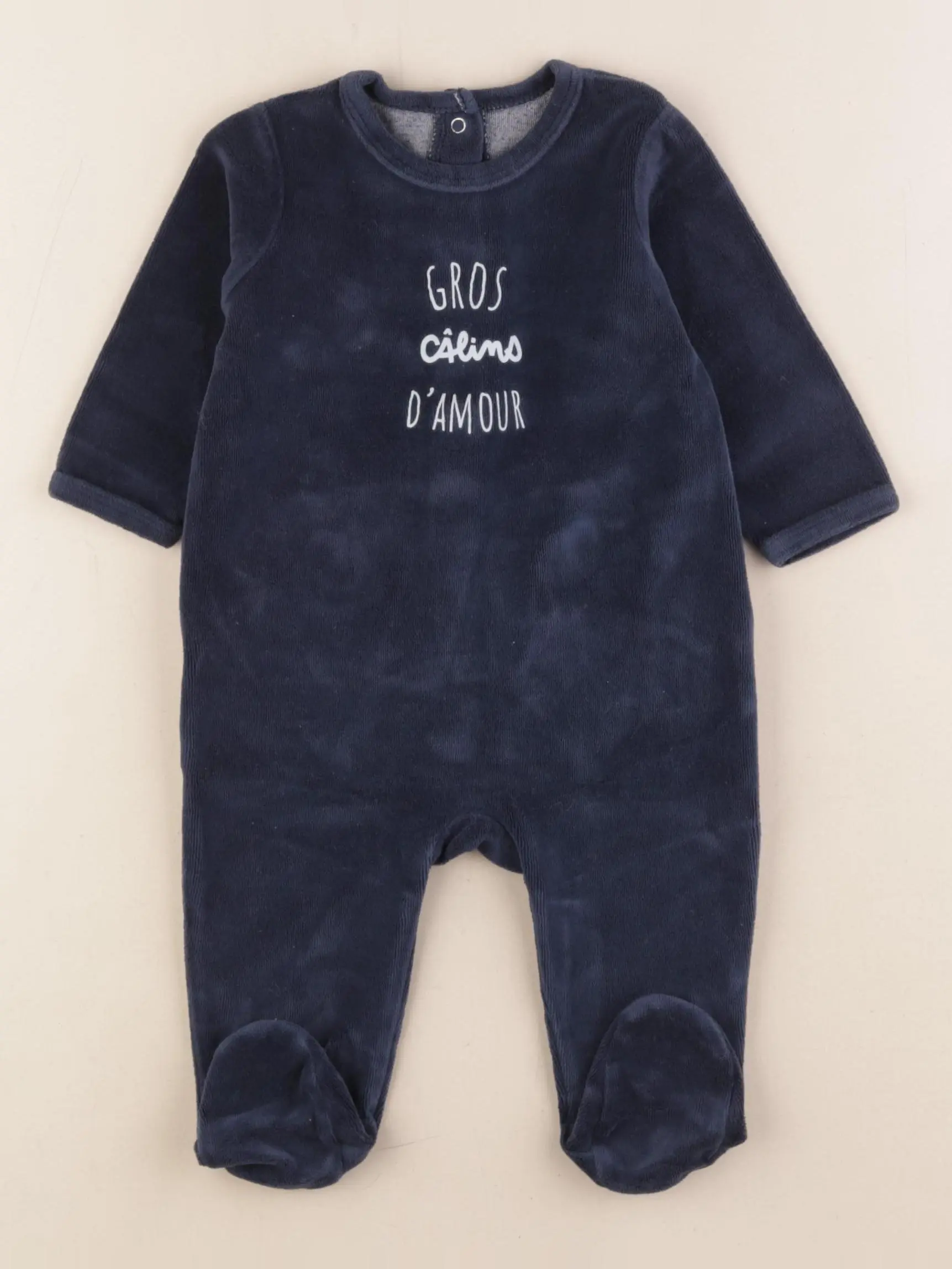 Pyjama velours bleu