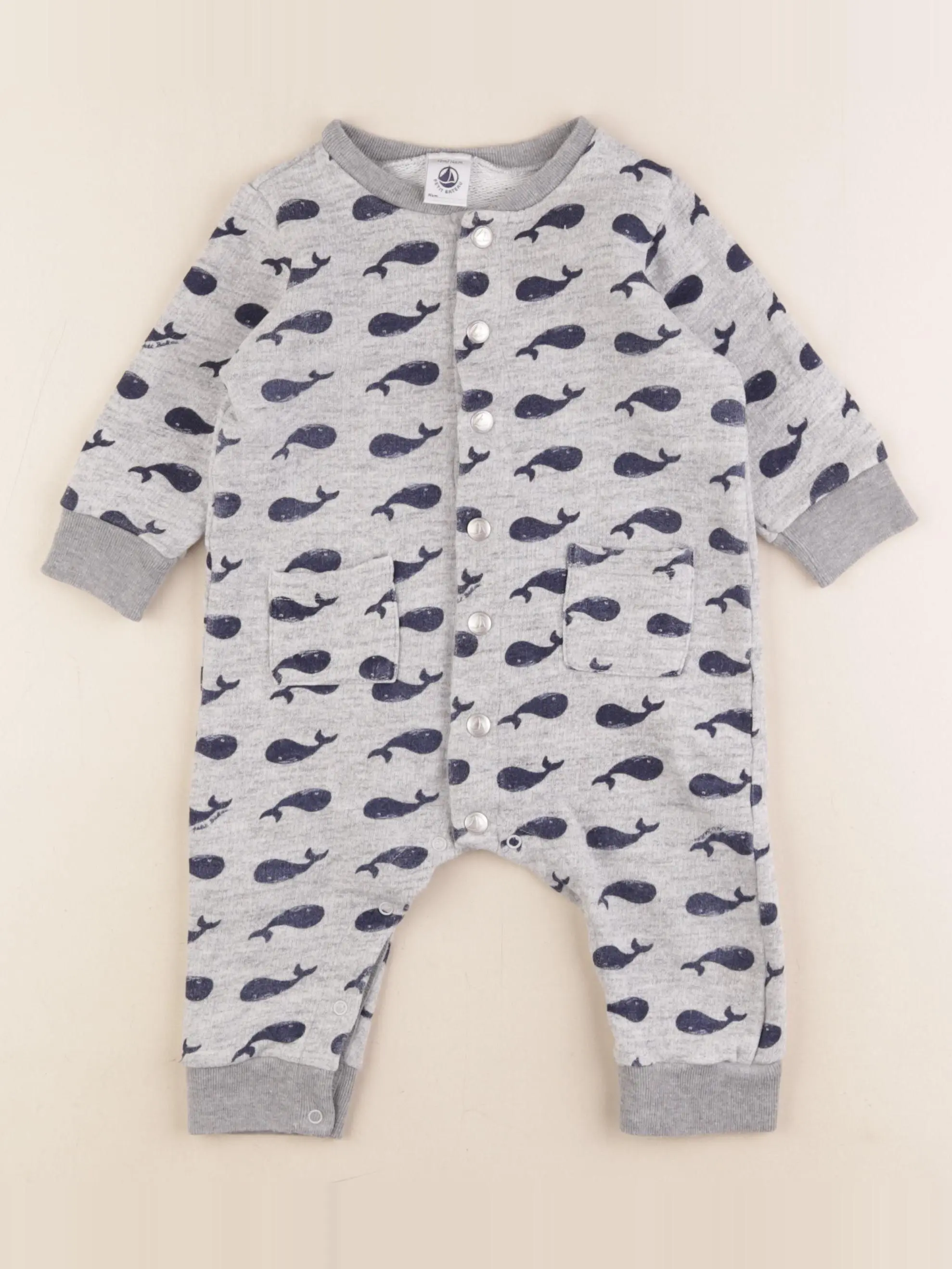 Combinaison gris, bleu