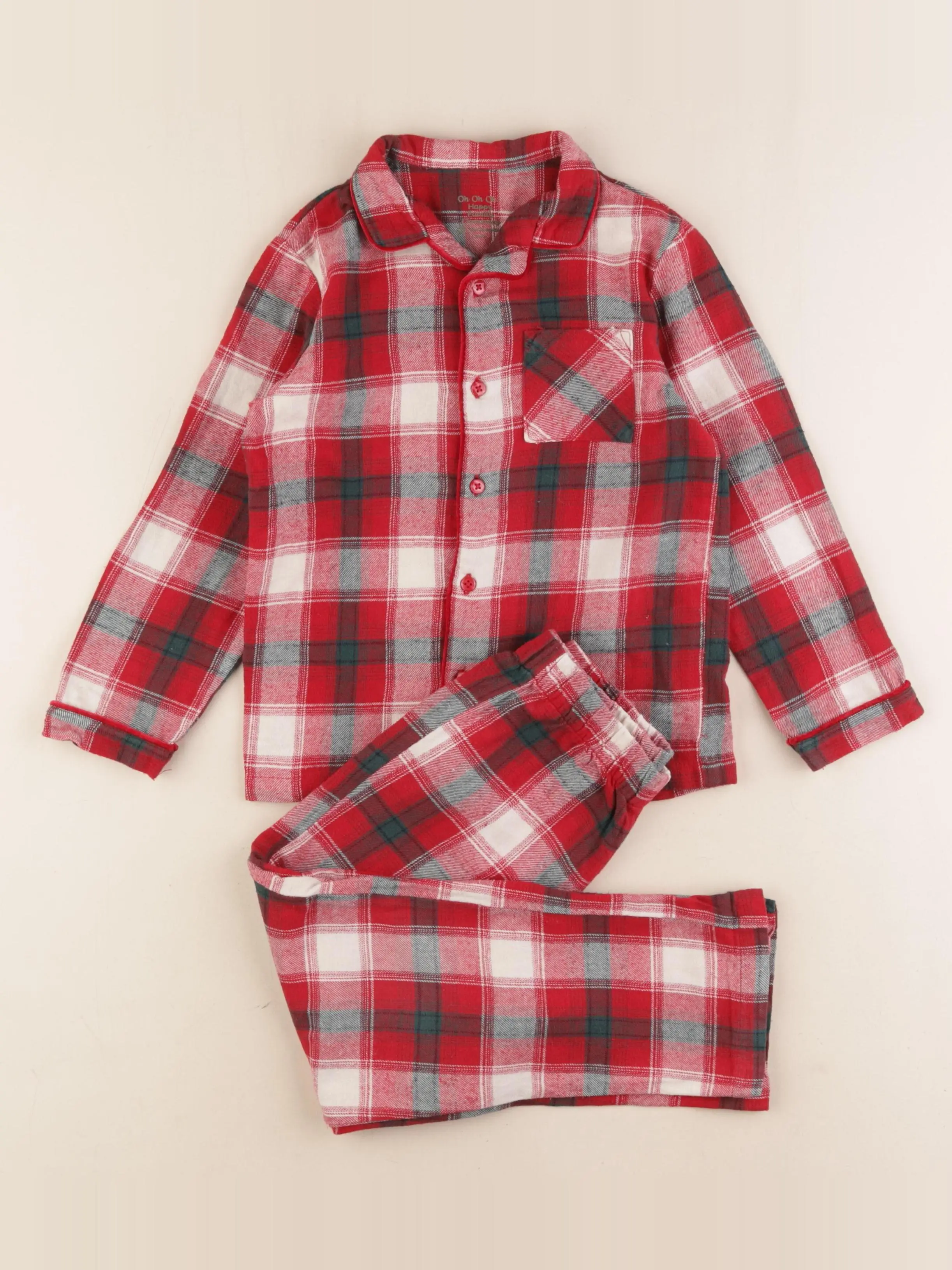 Pyjama coton rouge