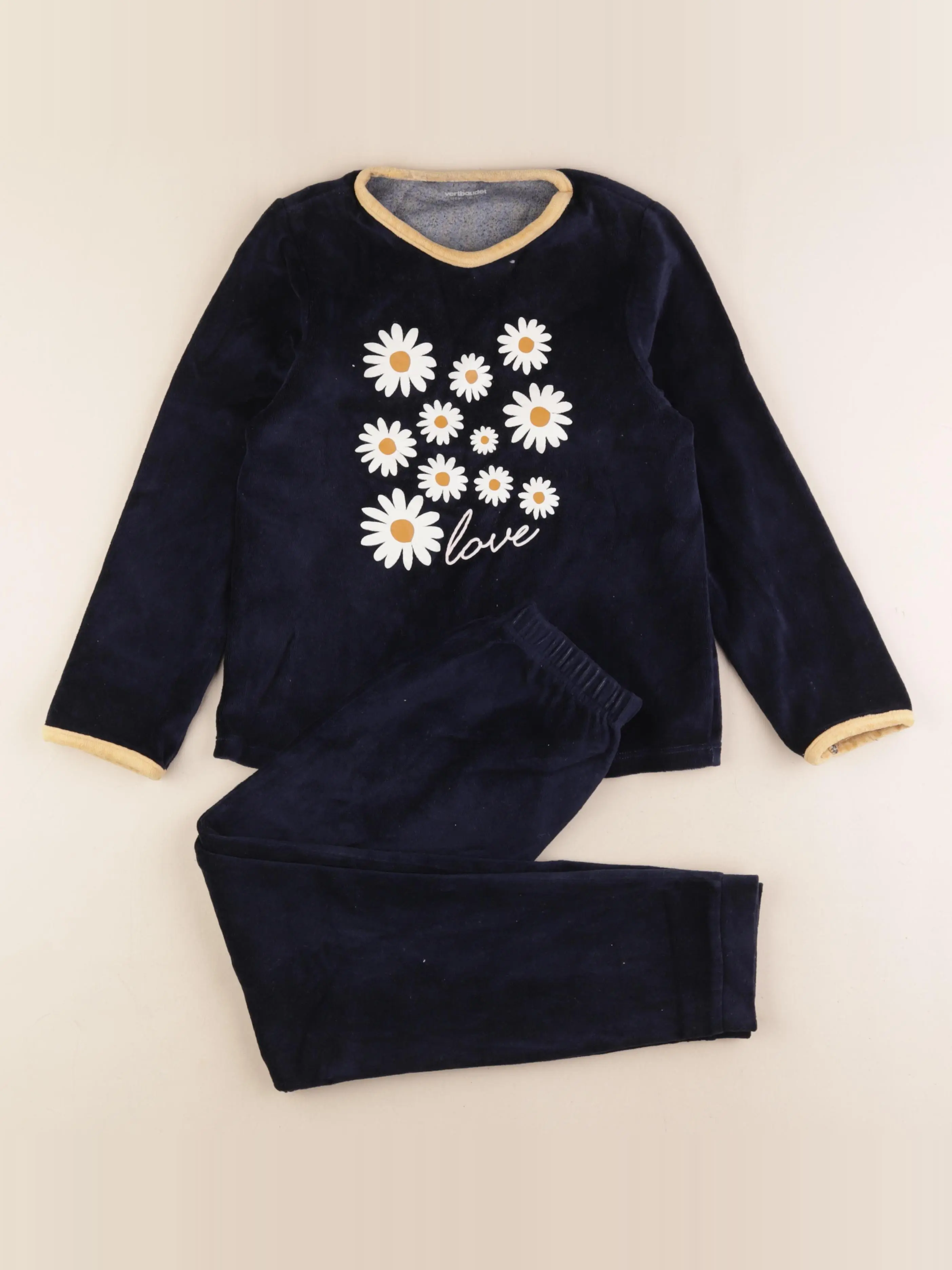Pyjama velours bleu
