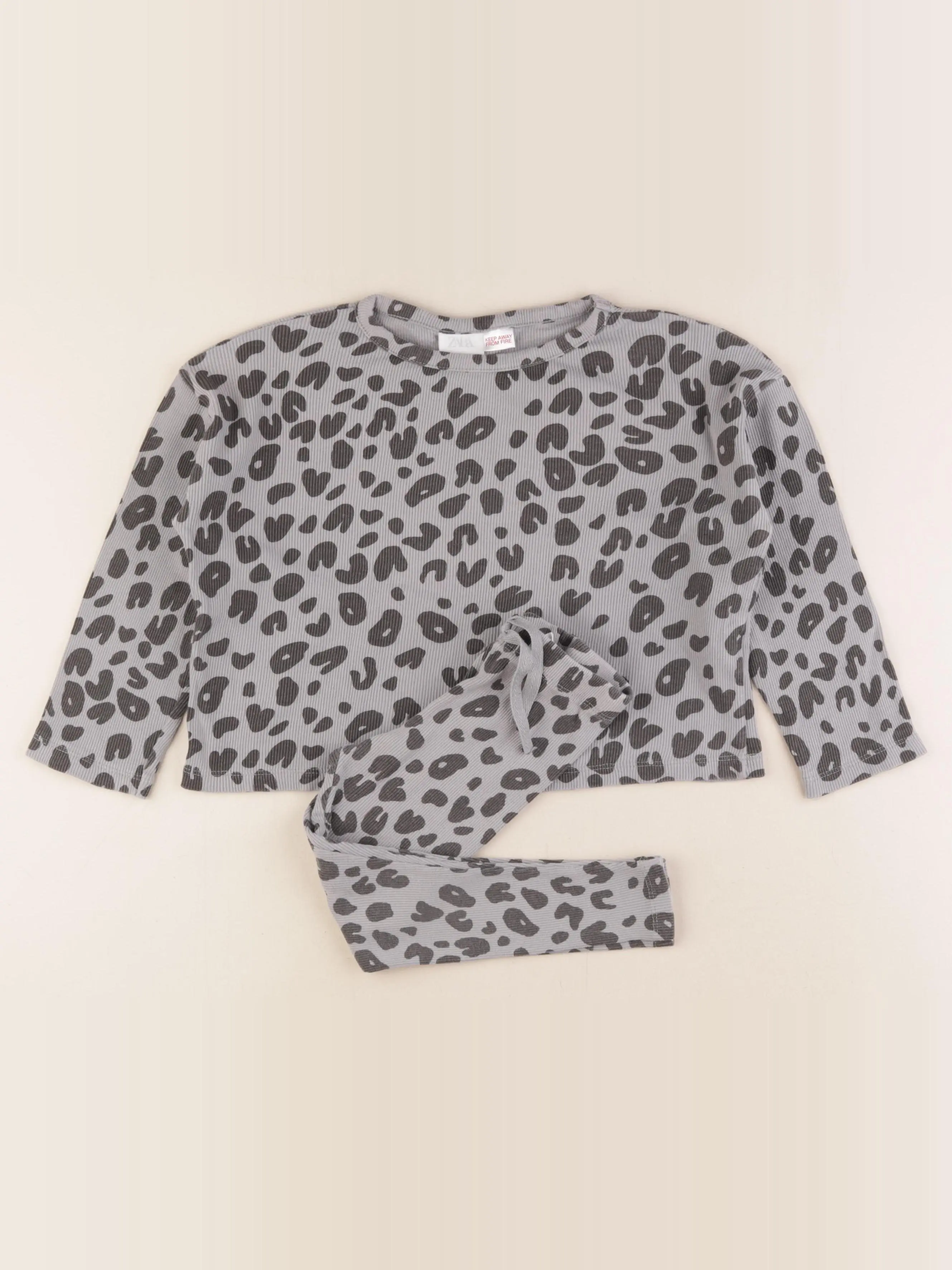 Pyjama coton gris