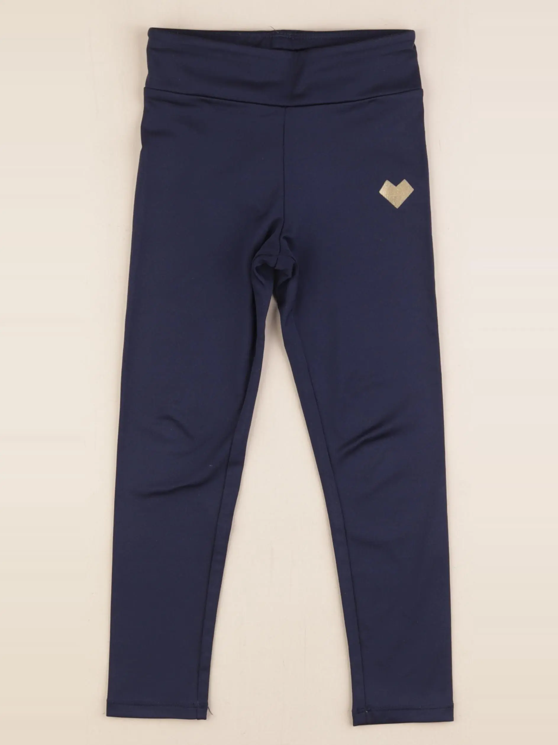 Legging or, bleu