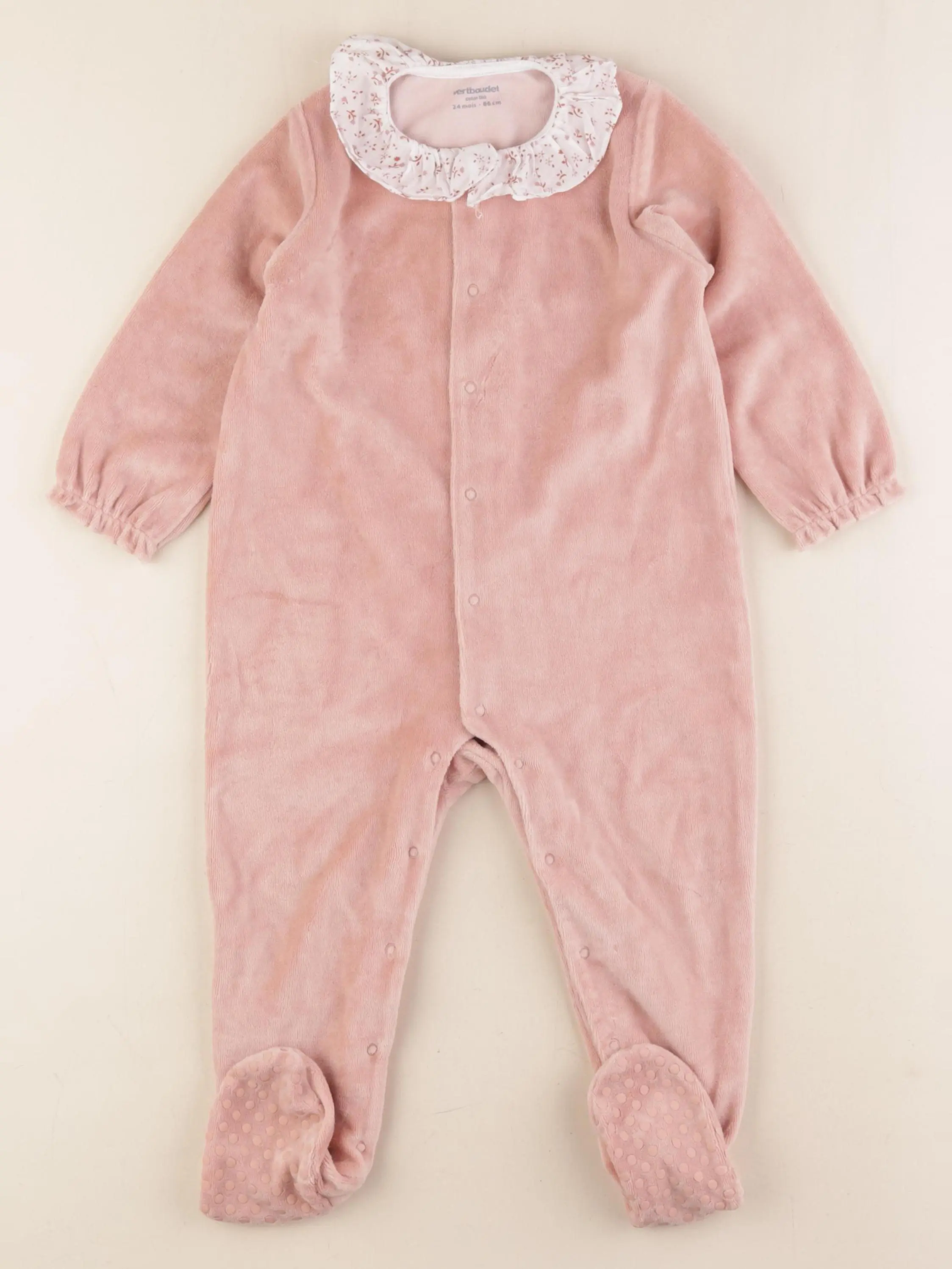 Pyjama velours rose