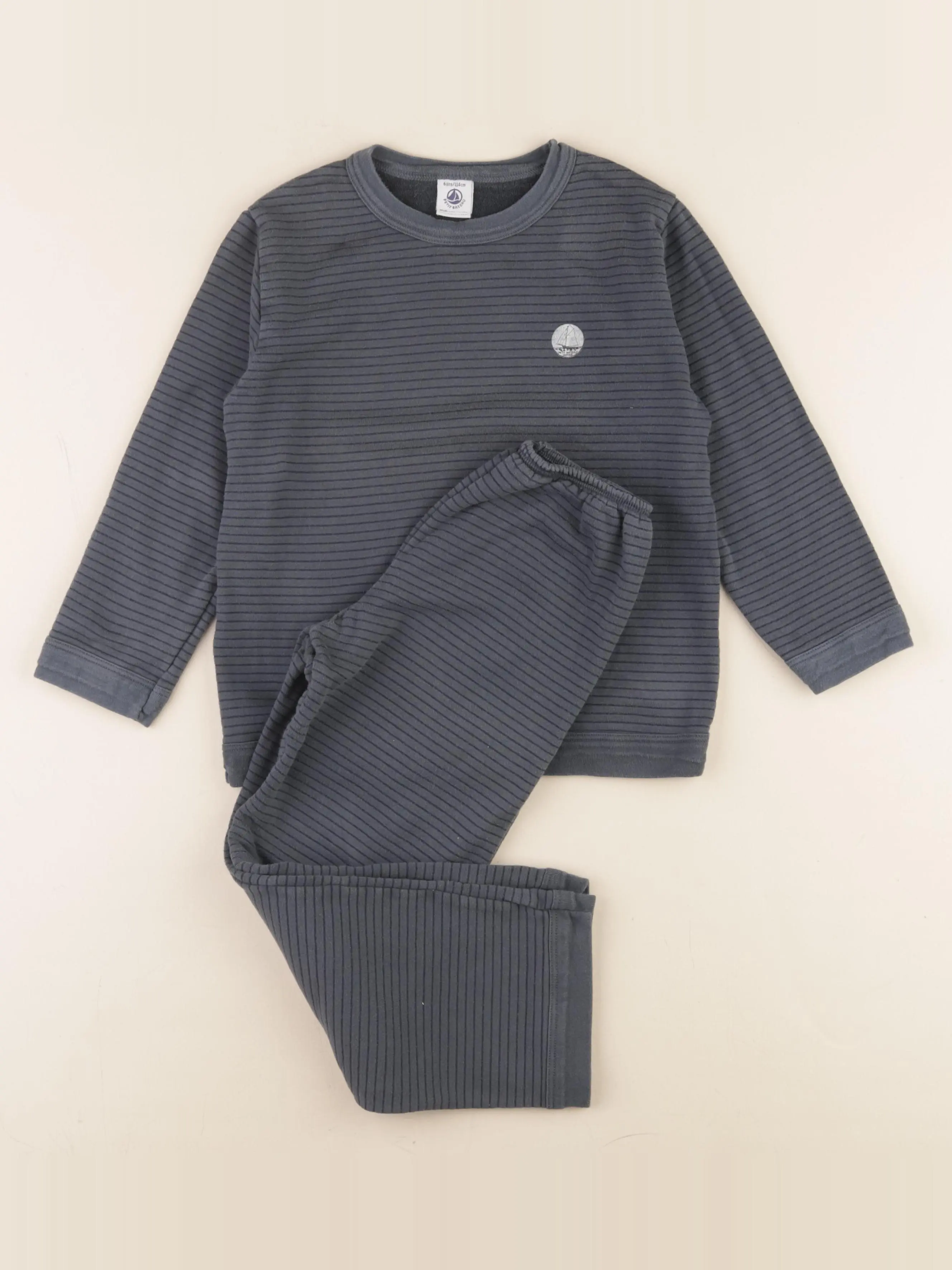 Pyjama coton gris