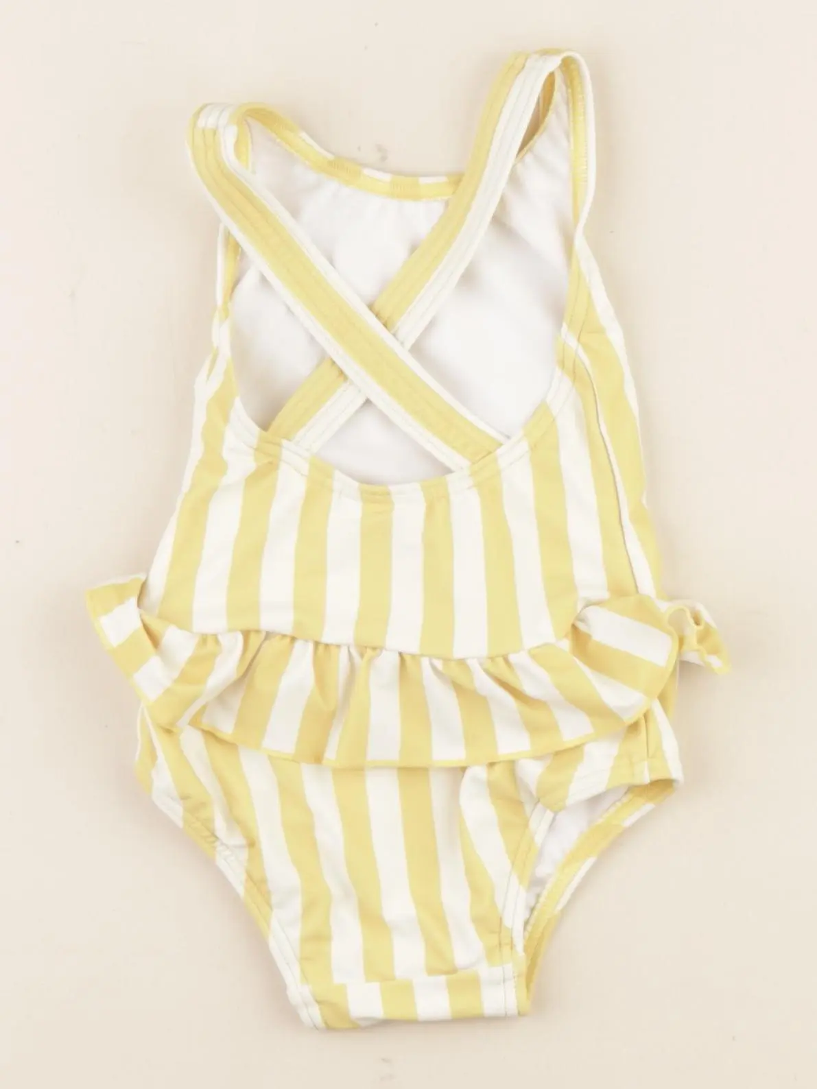 Maillot de bain blanc, jaune - Image 2