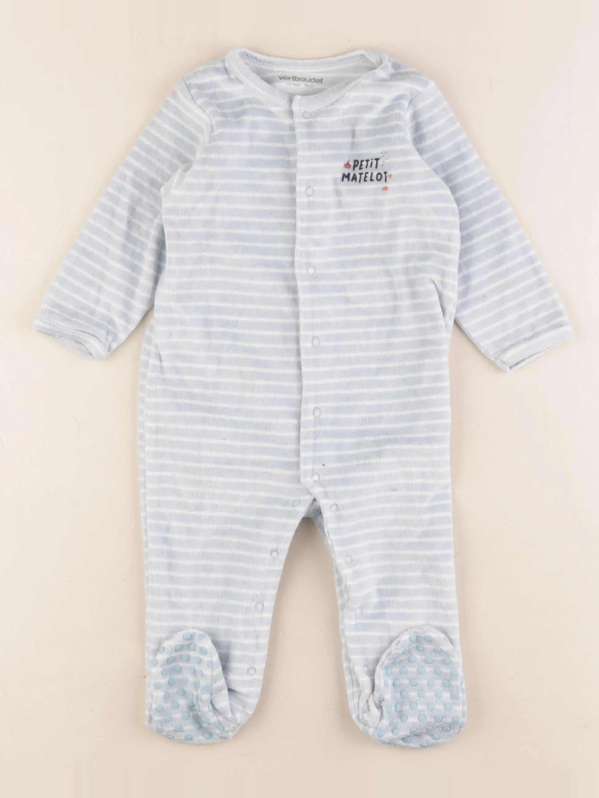 Pyjama velours bleu
