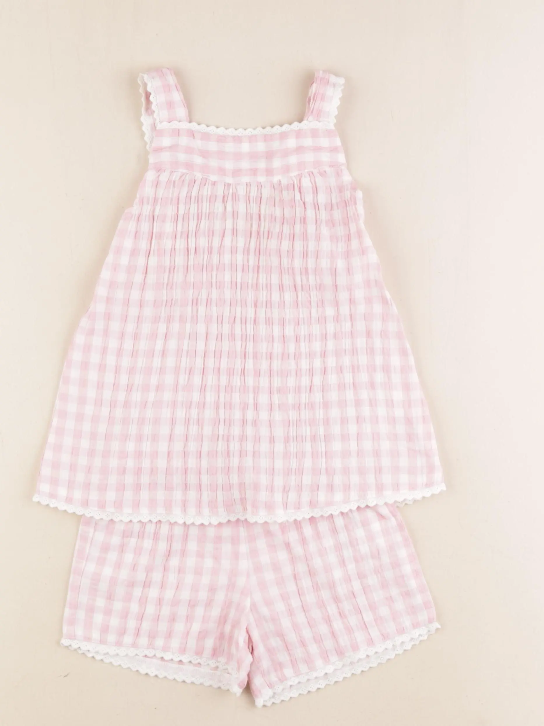 Pyjama coton rose