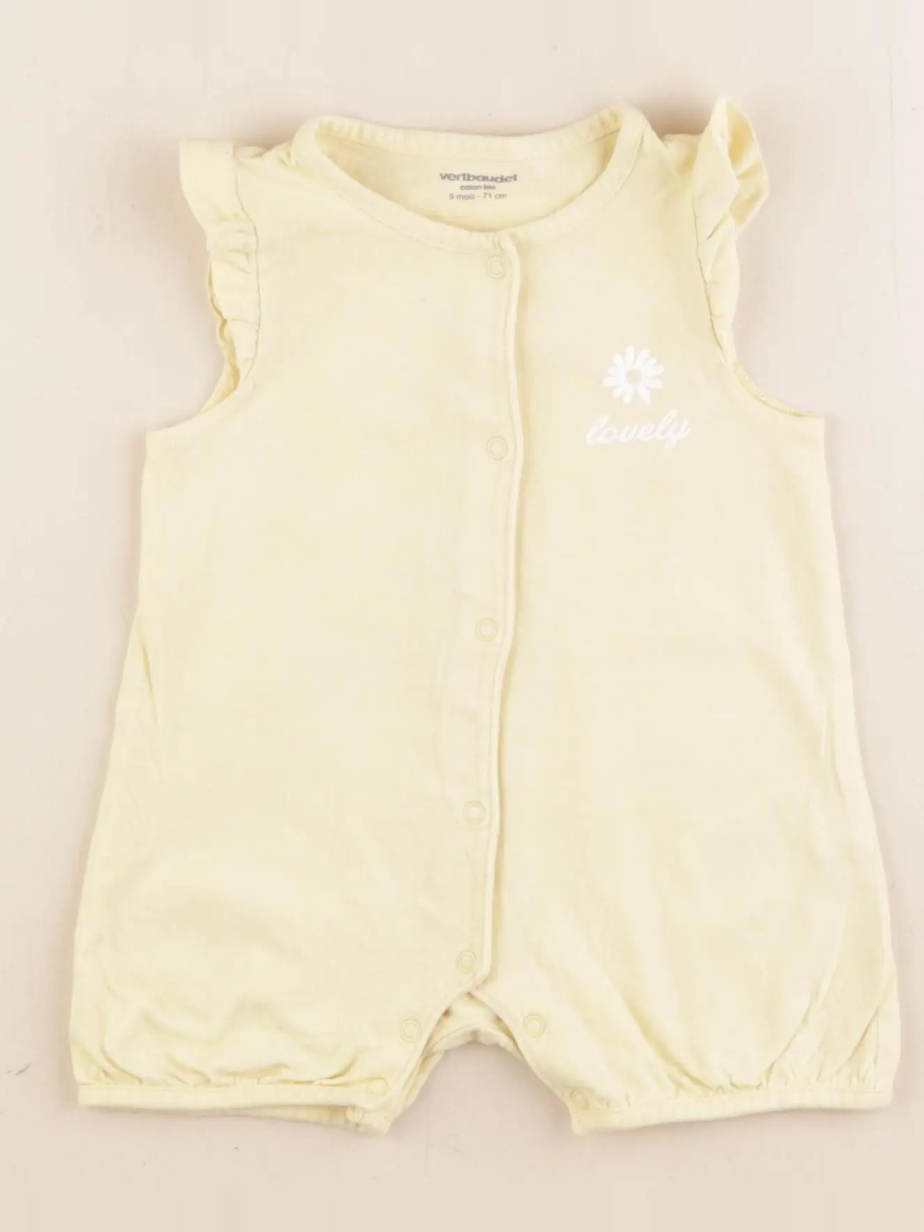 Pyjama coton jaune