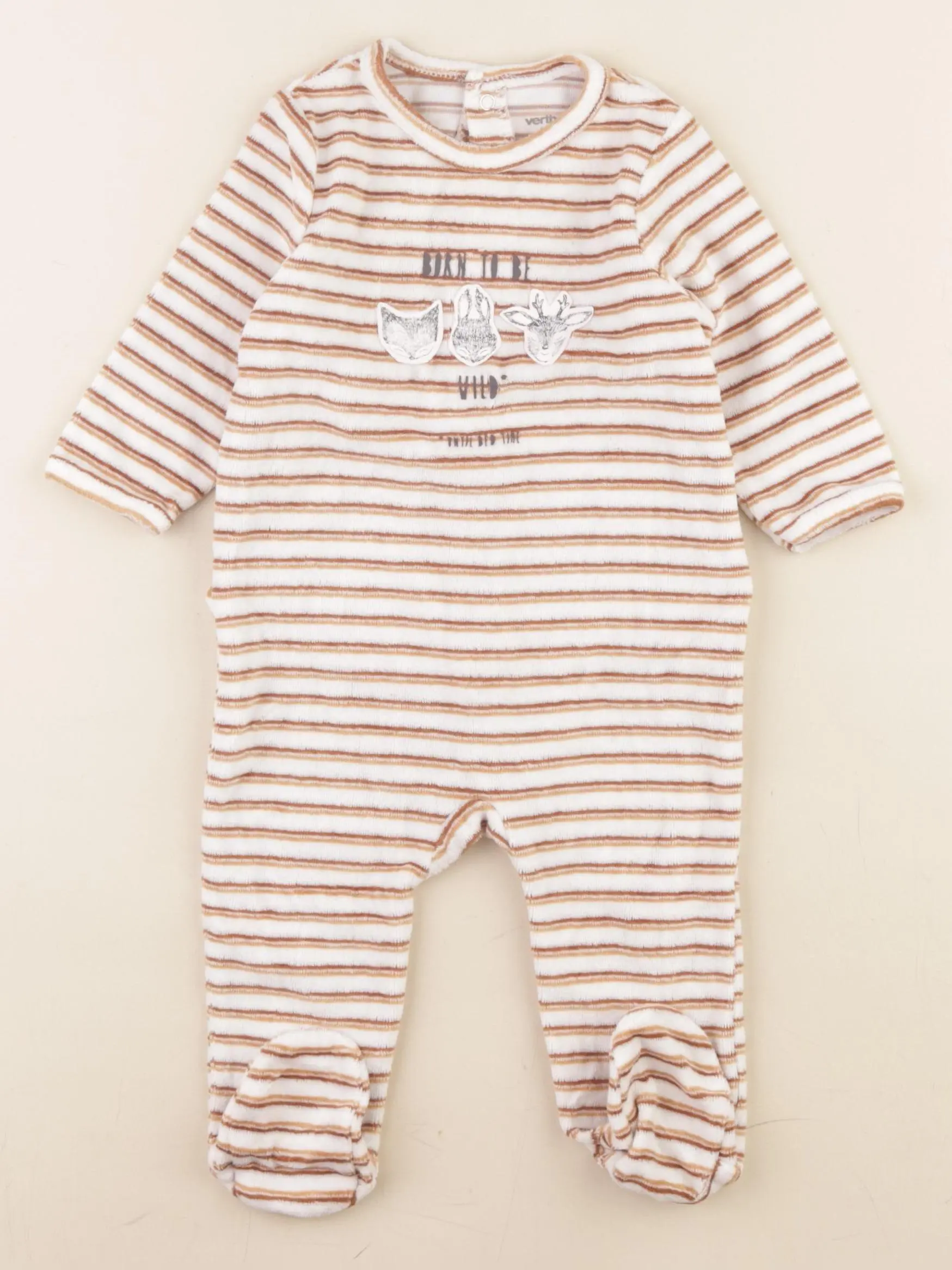 Pyjama velours multicolore